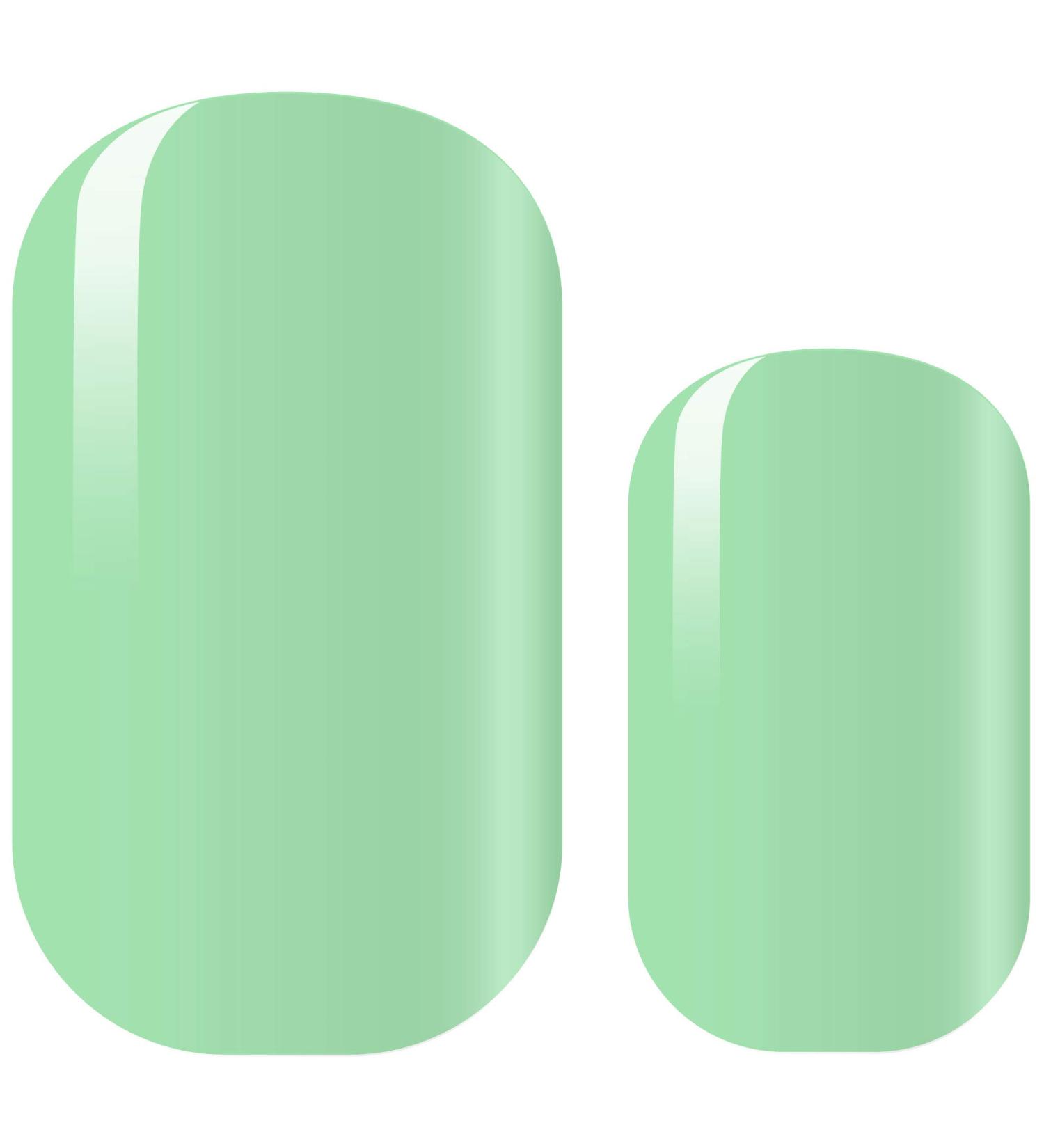 AVOA Beauty Nail Foil - Delight-Mint | Pastel Green Self-Adhesive Nail Wraps | Long-Lasting 16 Pack for Perfect Manicure - Buy Online on GoSupps.com