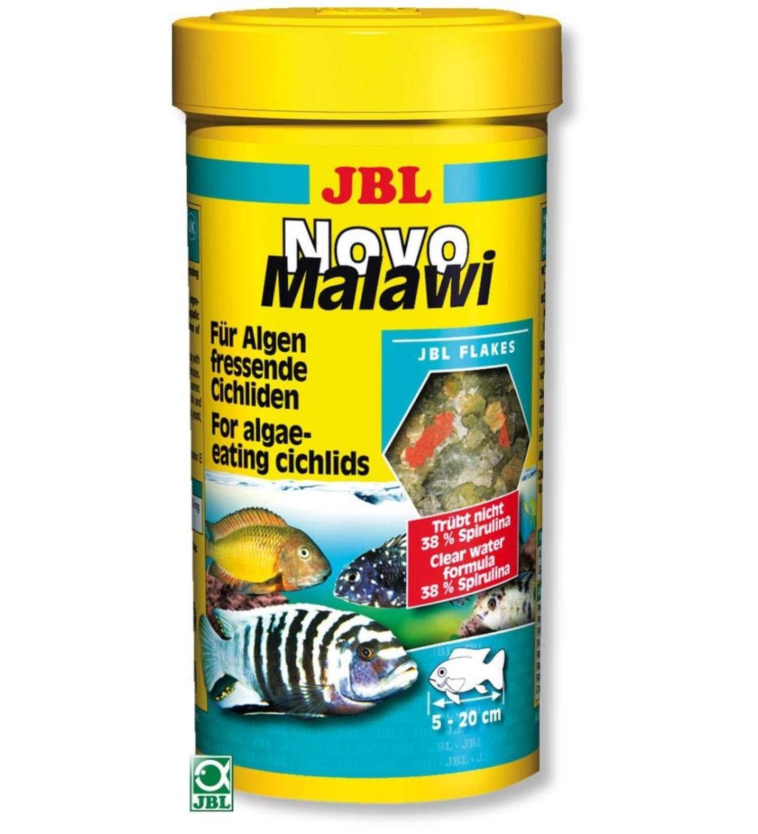 JBL NovoMalawi Complete Food for Algae-Eating Cichlids - 1L Flakes 160g Pack International Shipping Available - Buy Online on GoSupps.com