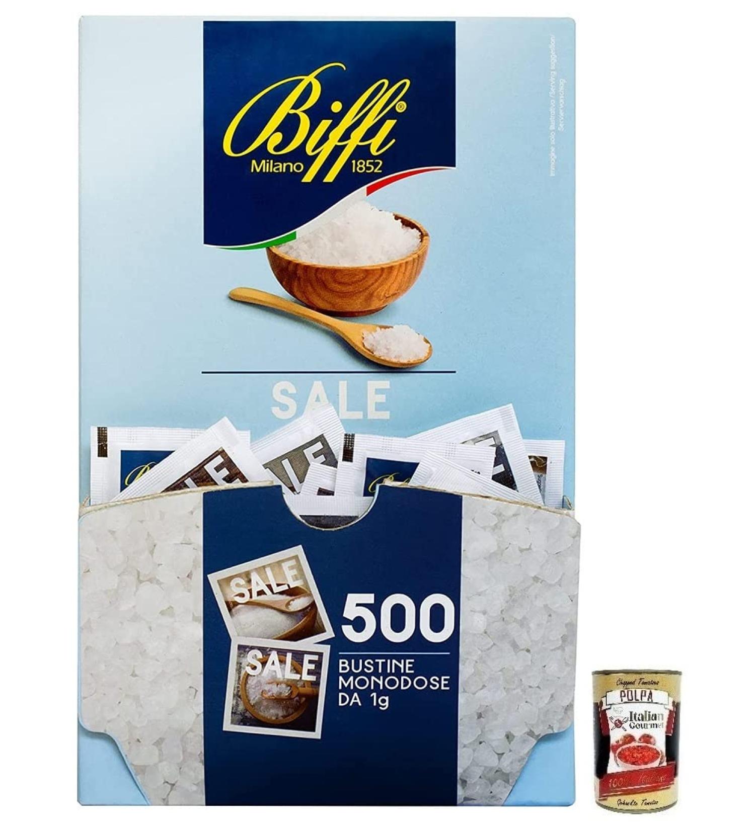  Italian Gourmet E.R. Biffi Fine Iodine Salt 1g + 400g Box of 500 Bags - Buy Online on GoSupps.com