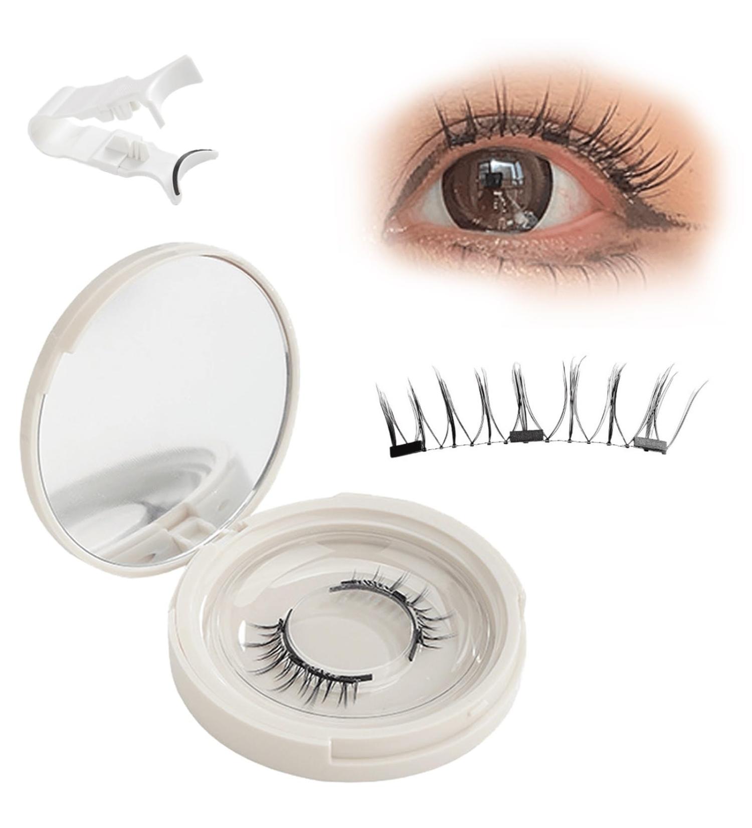 Shop Kraftyco Magnetic Eyelashes - Double Sided with Applicator - International Shipping Available - Buy Online on GoSupps.com