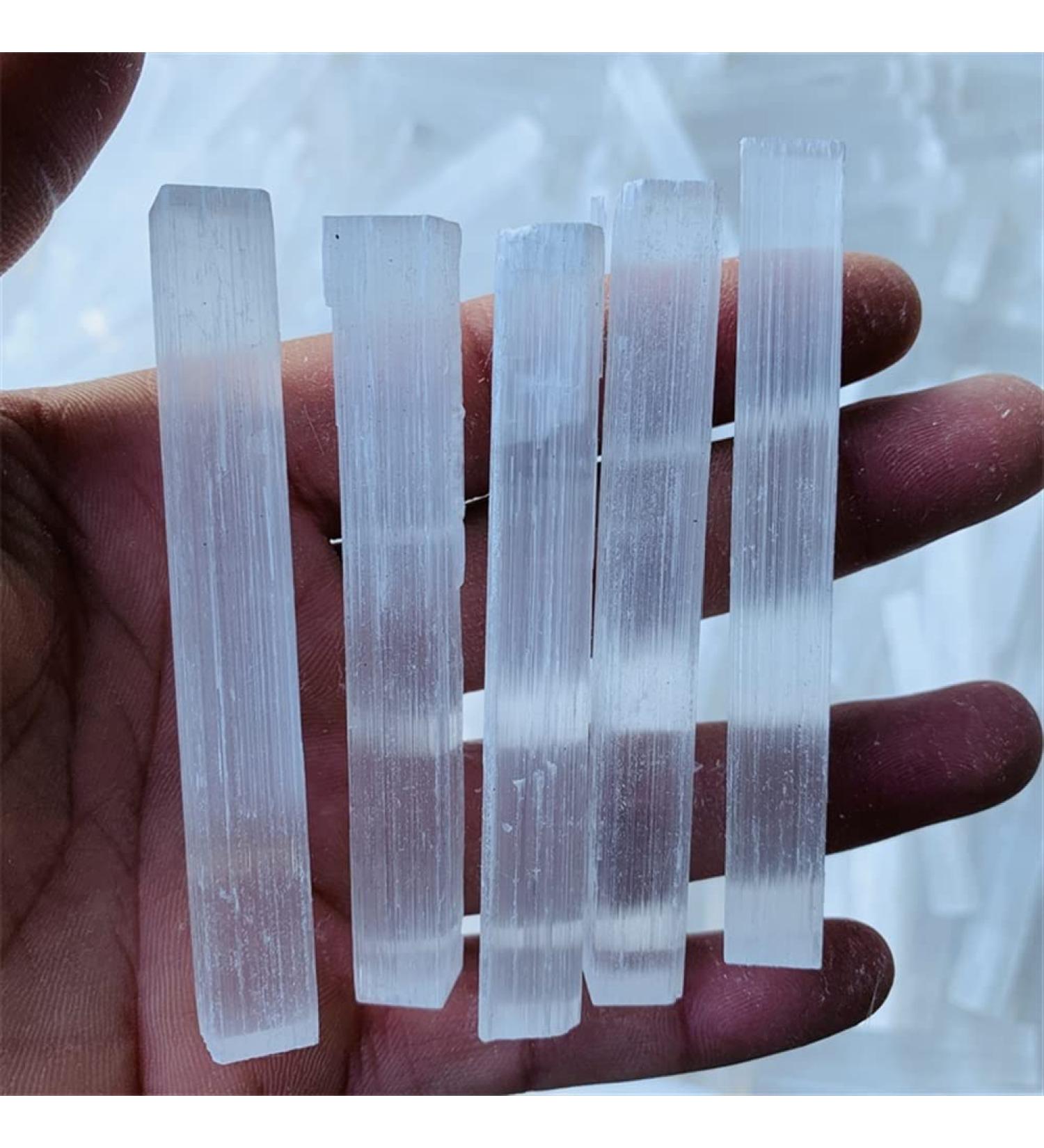 Gemstones for Decoration Natural Selenite Quartz Sticks Quartz Chips Natural Stones and Minerals Specimen for Air Cleanning Aura (Color : 7-8cm Size : 100g) Natural stones (Color : 7-8cm Size : 10 n 100g 7-8cm - Buy Online on GoSupps.com