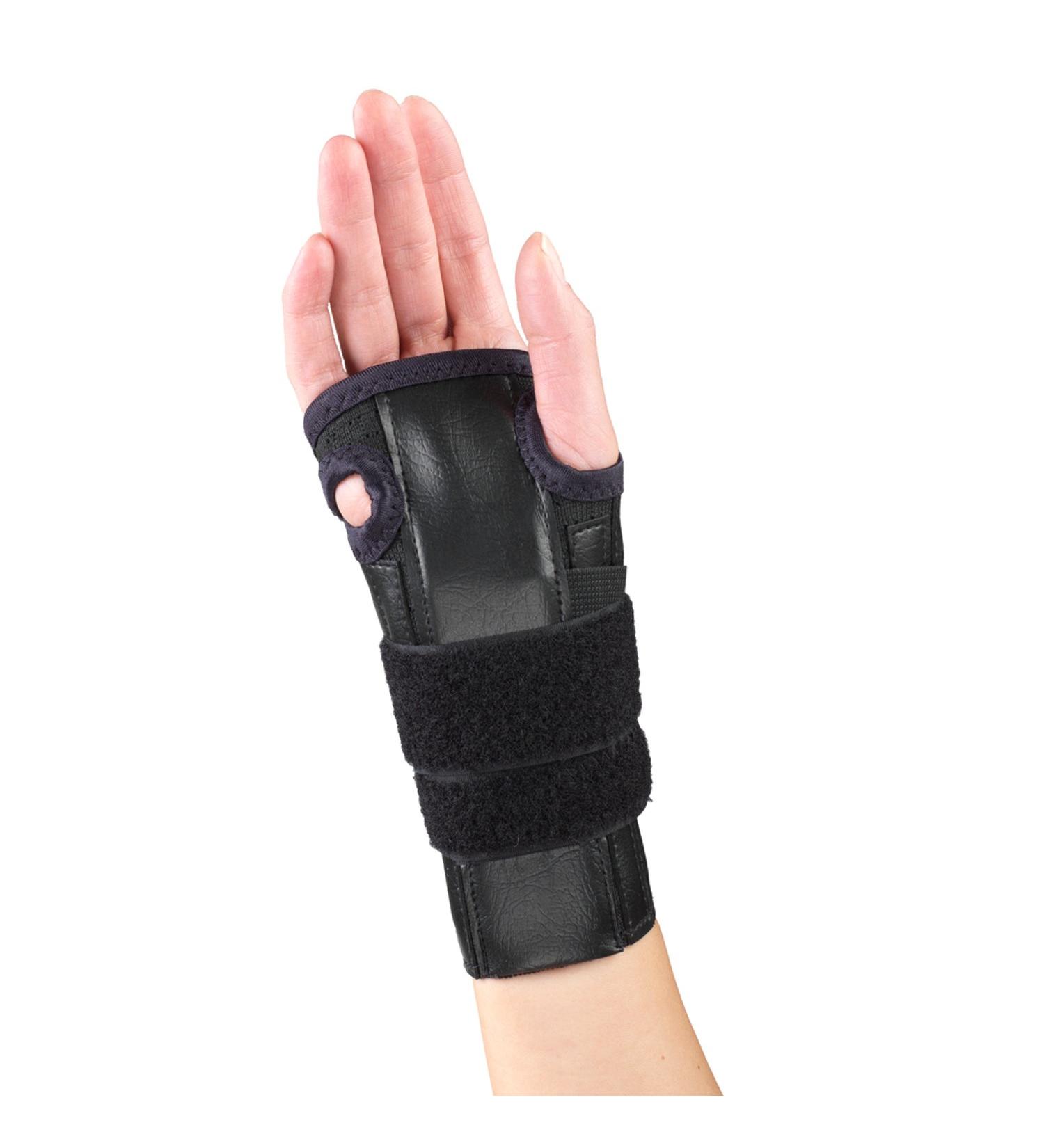 Shop OTC Reversible Wrist Splint - Cock-up Lacing Knit Elastic Black Large | Fast International Shipping - Buy Online on GoSupps.com