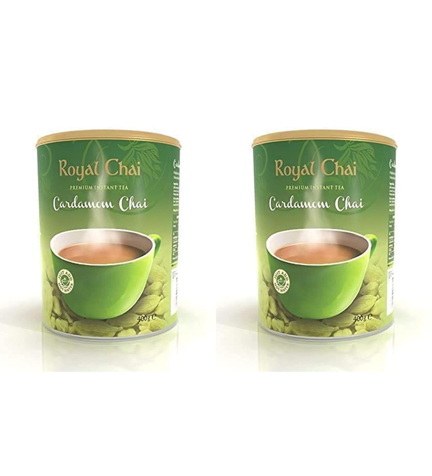 Royal Chai Elaichi Lot de 2 tubes non sucr s 400 g