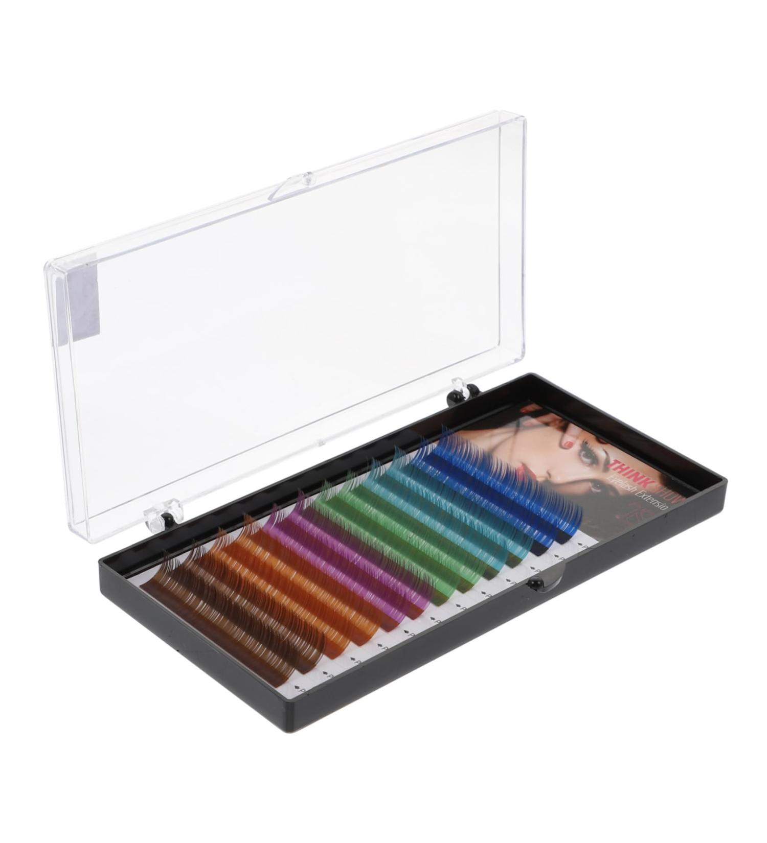 minkissy 1 Box Grafting False Eyelashes Lash Extensions Colored False Eyelash Fake Eyelash Fake Lash Volume False Eyelash Fiber Colored Abundance - Buy Online on GoSupps.com