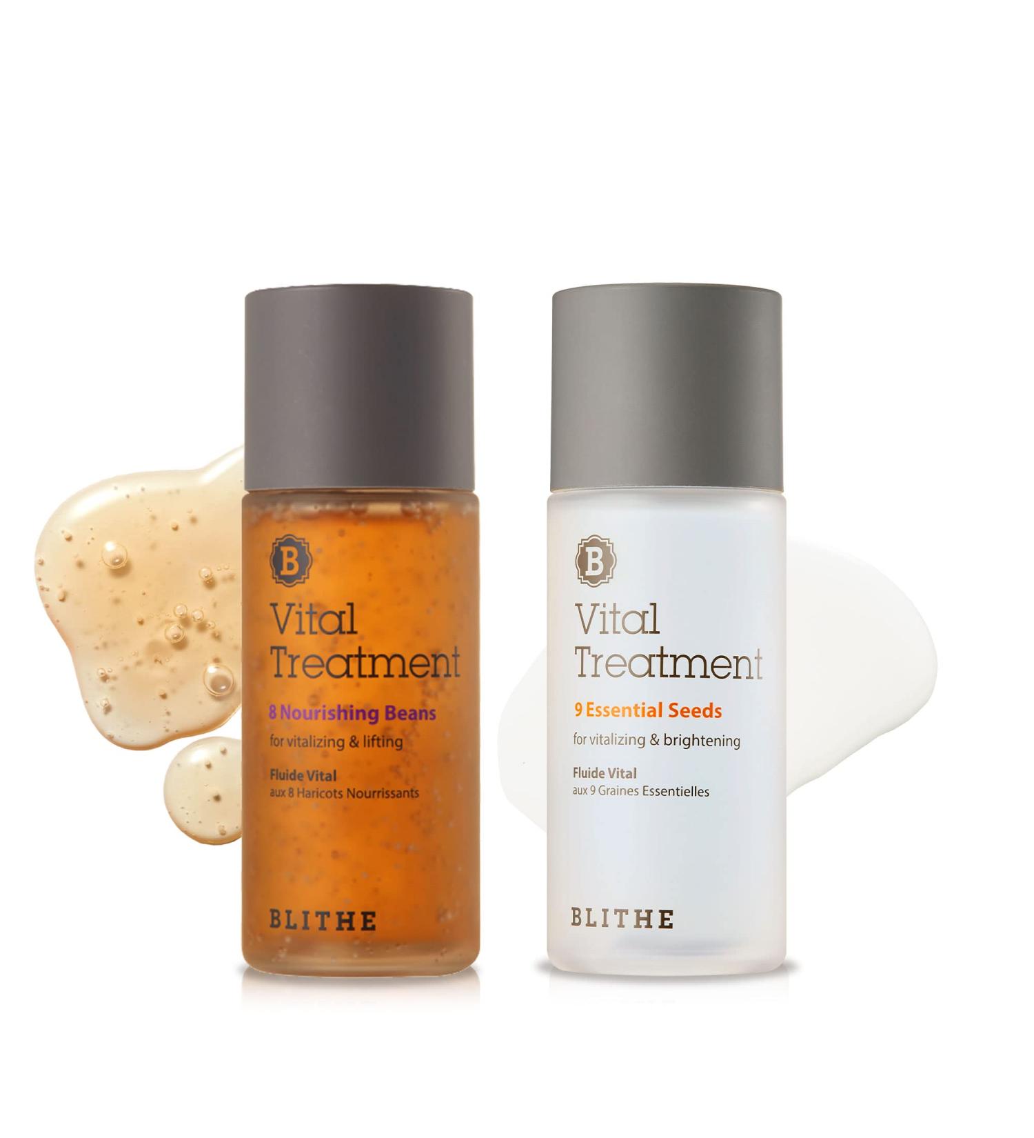 Blithe Vital Treatment 8 Nourishing Beans & 9 Essential Seeds Travel Size - Korean Essence Toner for Firming Wrinkles and Brightening Skin - Buy Online on GoSupps.com
