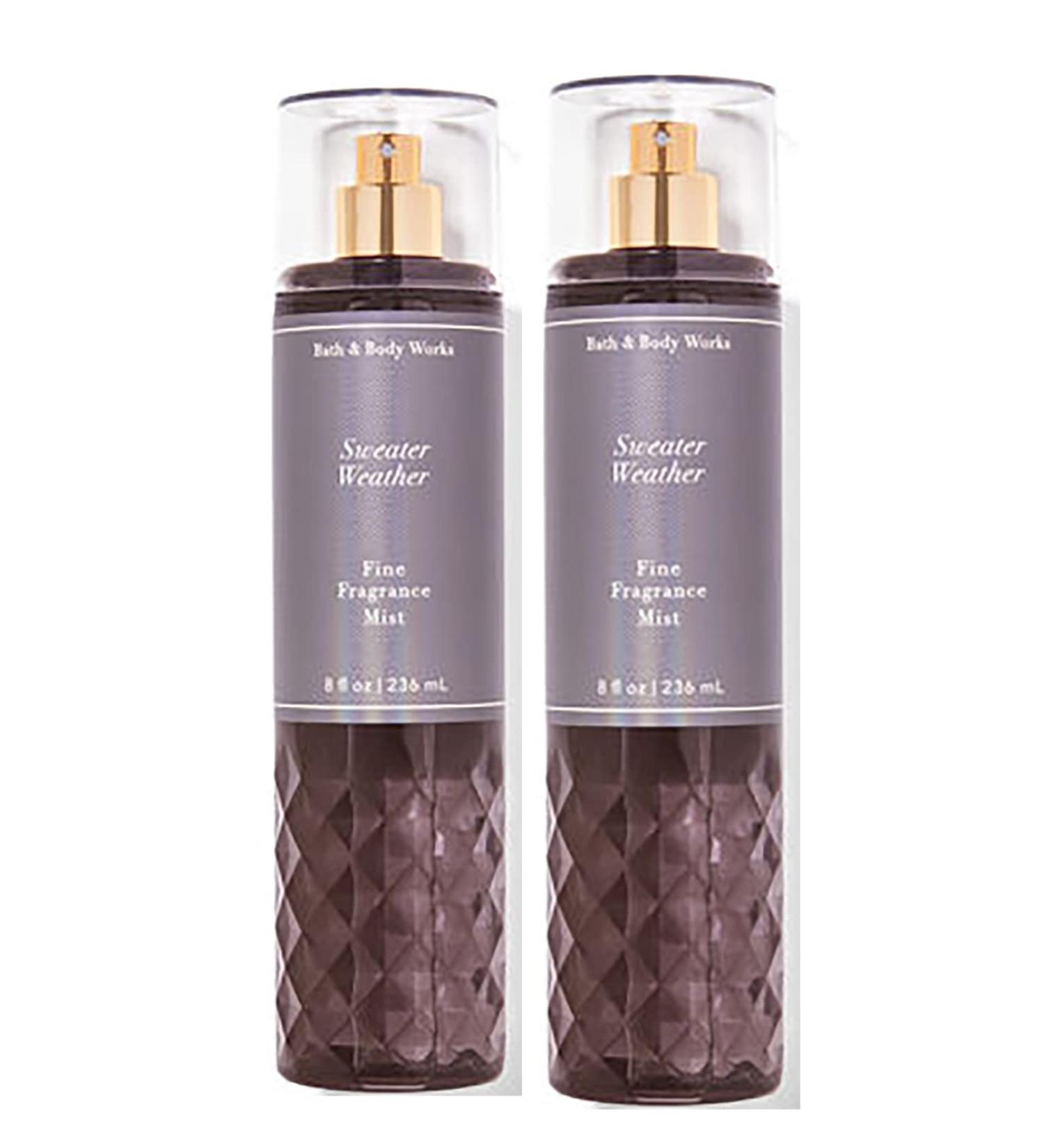 Bath & Body Works Bath and Body Works Sweater Weather Fine Fragrance Body Spray Mist Perfume Gift Set - Value Pack Lot of 2 (Sweater Weather) 4 Ounce (Pack of 2) 8.0 fluid_ounces