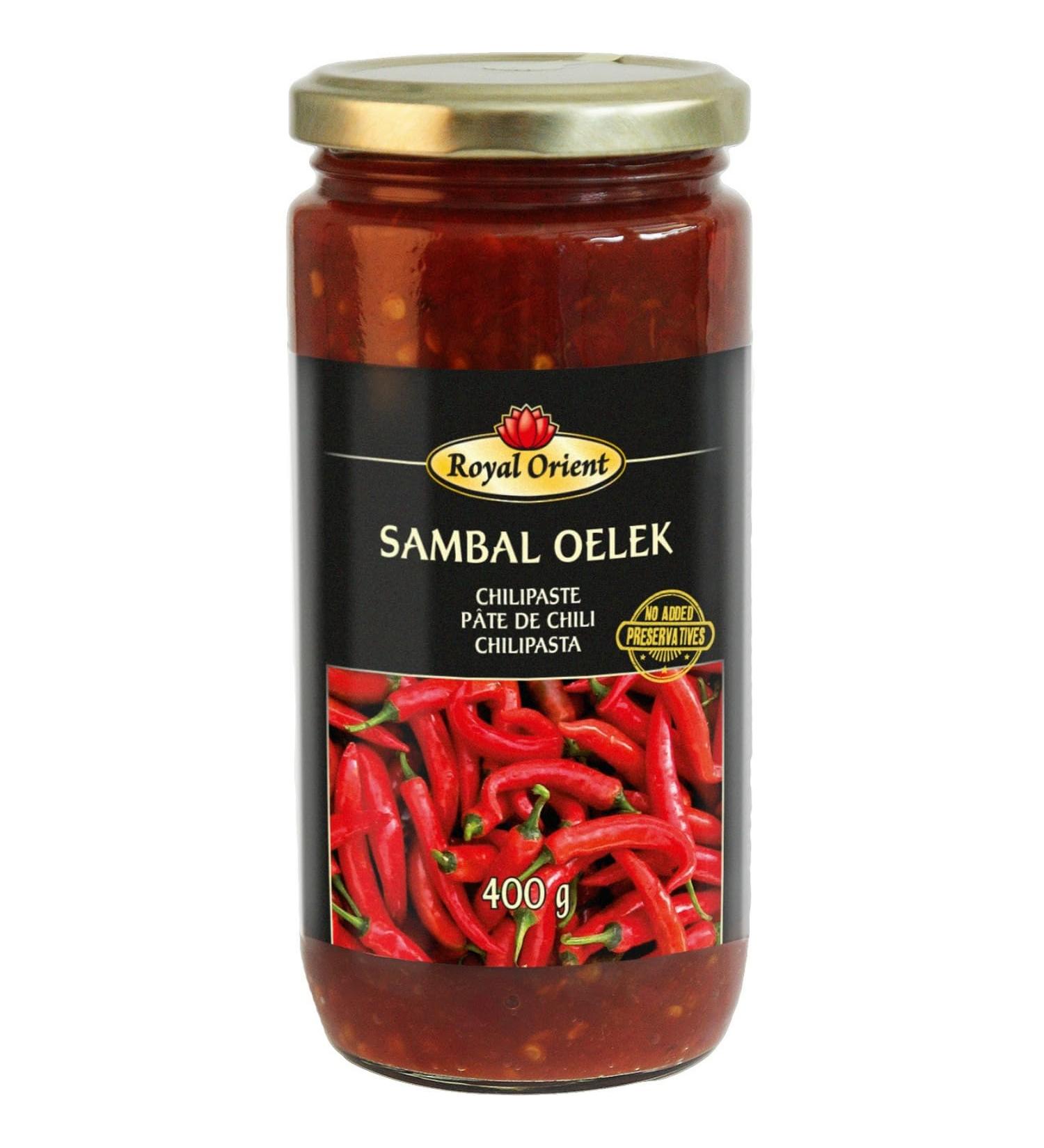 ROYAL ORIENT - Sambal Oelek Chili Paste - (1 X 400 GR) - Buy Online on GoSupps.com