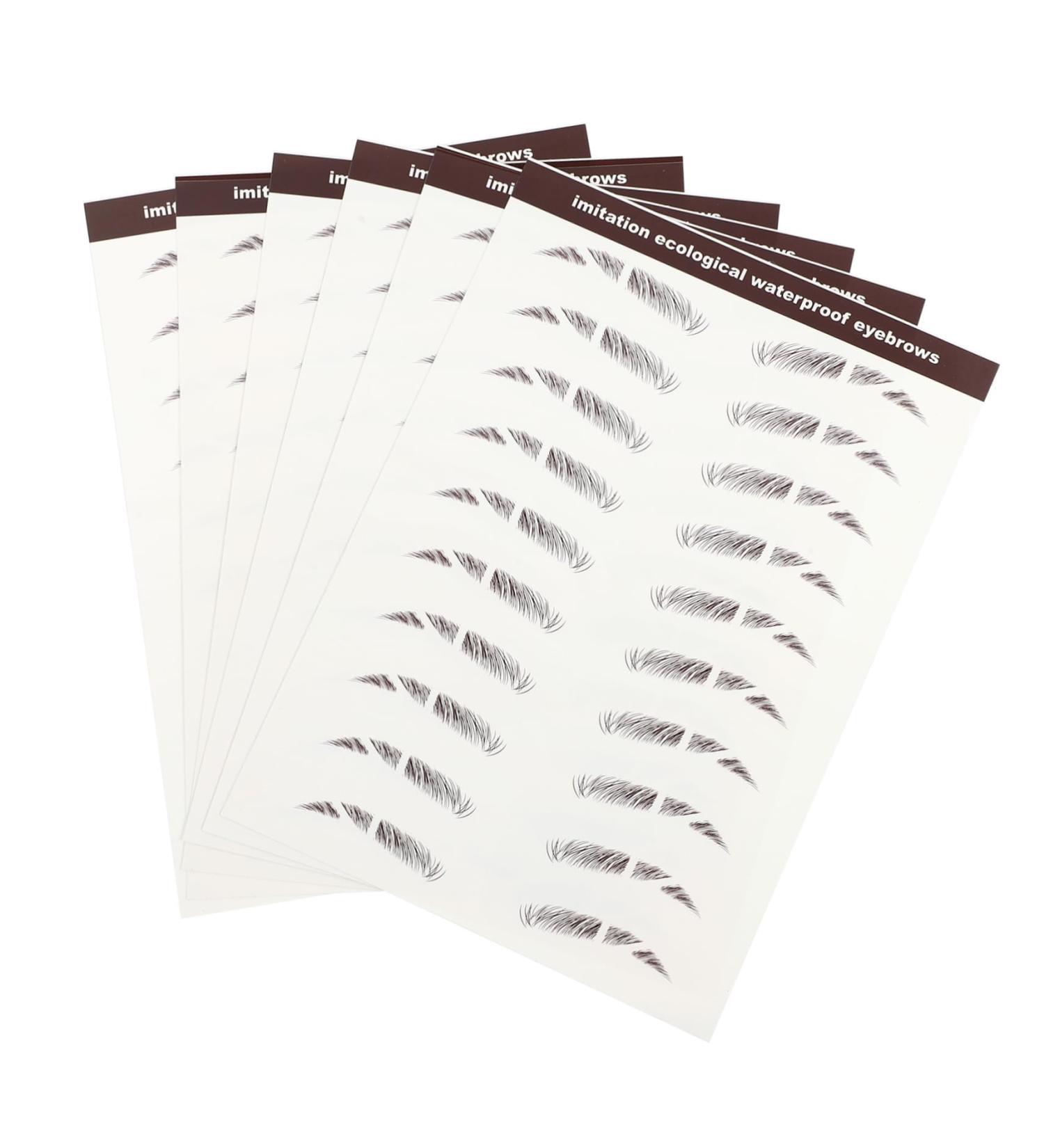 FOMIYES 12 Pcs Eyebrow Stickers 3d Stickers False Eyebrows Cosmetics Eyebrow Tool Miss Transfer Stickers - Buy Online on GoSupps.com