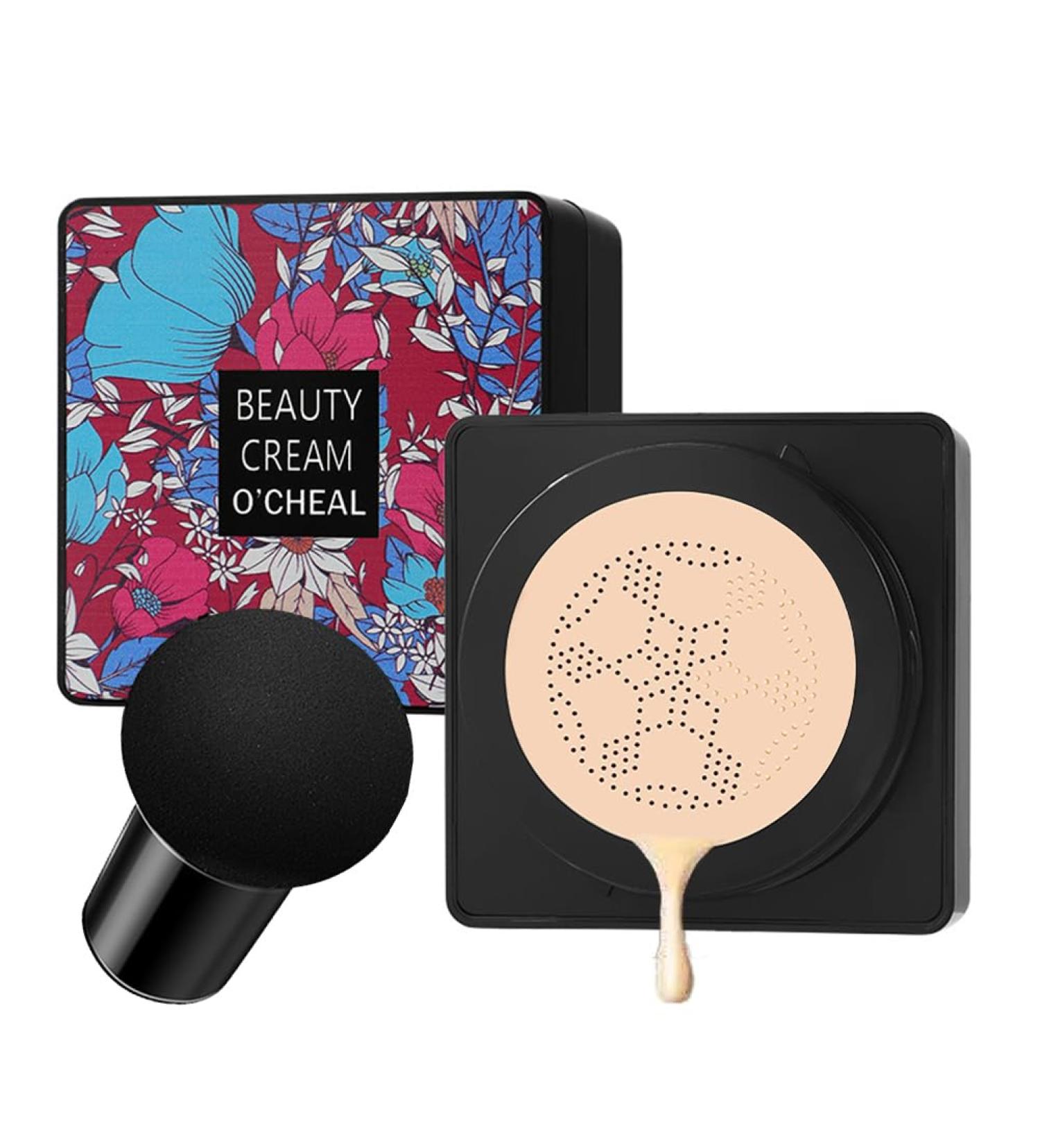 GL-Turelifes Mushroom Head CC Cream Air Cushion Foundation Water Feeling Flawless BB Cream Moisturizing Oil Control Long Lasting Lightweight & Smoothing Natural Concealer (F-02 Natural 0.53 Oz) 15 g (Pack of 1) F-02 Natural - Buy Online on GoSupps.com