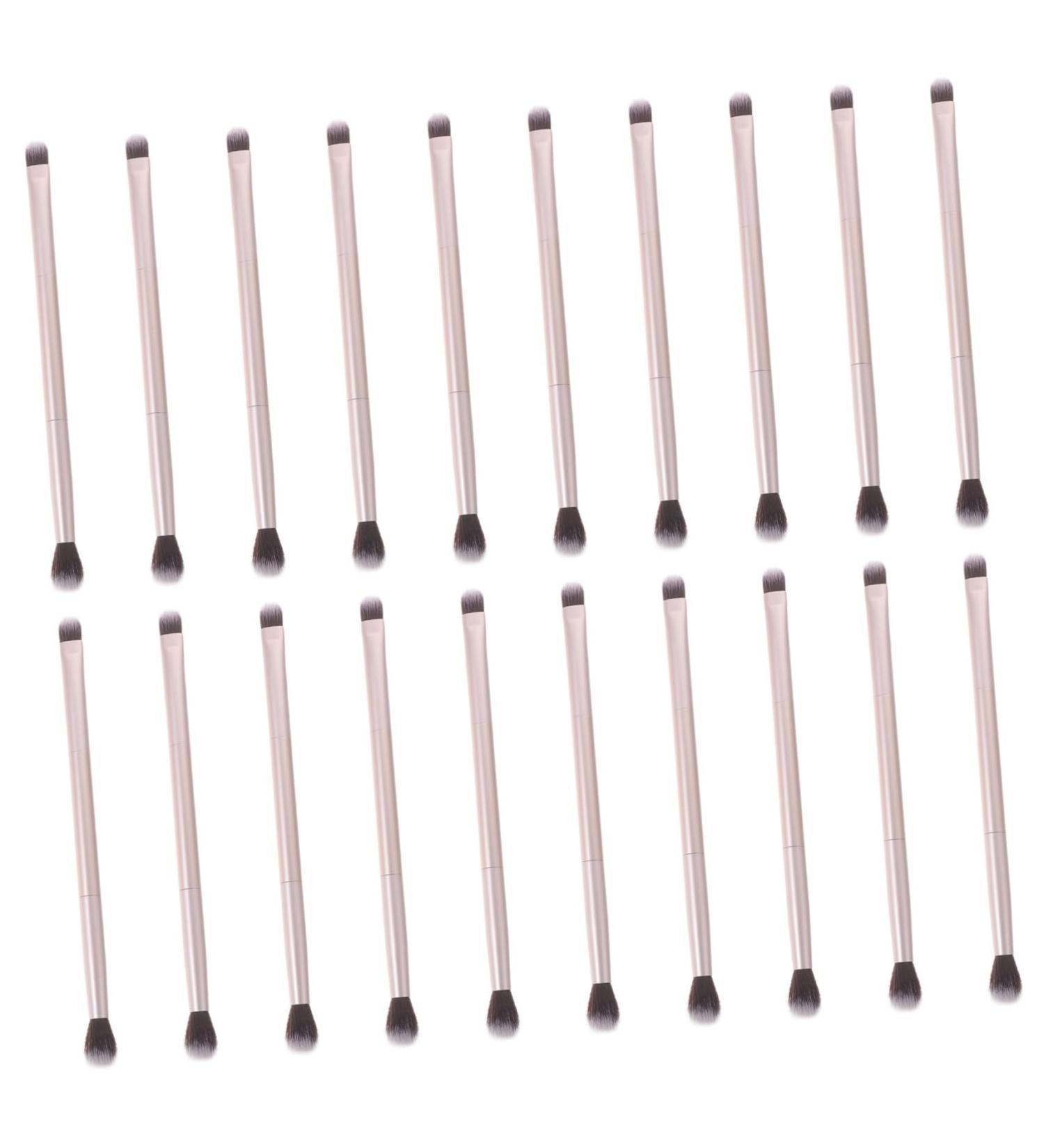 Outanaya 20pcs Double Brush Makeup Brush Eye Brush for Makeup Cosmetic Eye Brush Makeup Tool Golden  - Buy Online on GoSupps.com
