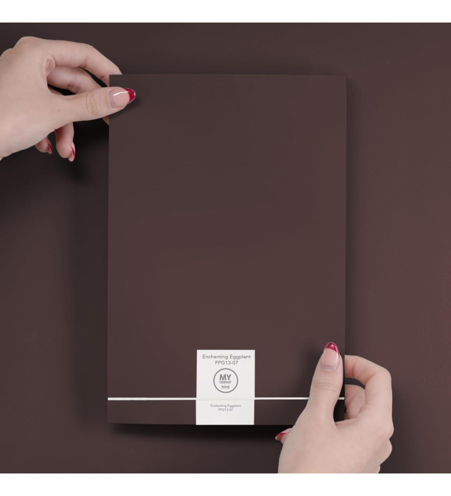 Johnstone's Peel & Stick Colour Sample - Luxurious Durable Matt in Enchanting Eggplant - Buy Online on GoSupps.com