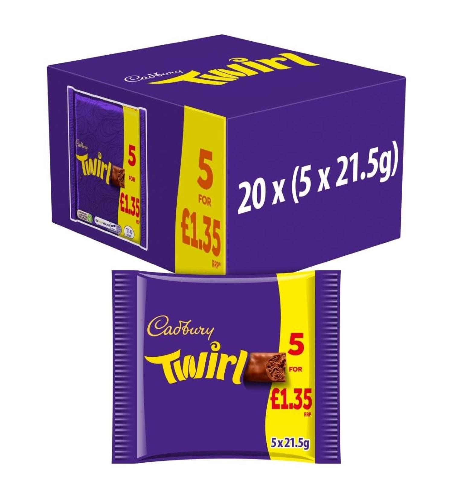 Cadbury Cadbury Twirl 5-Pack Chocolate Bars