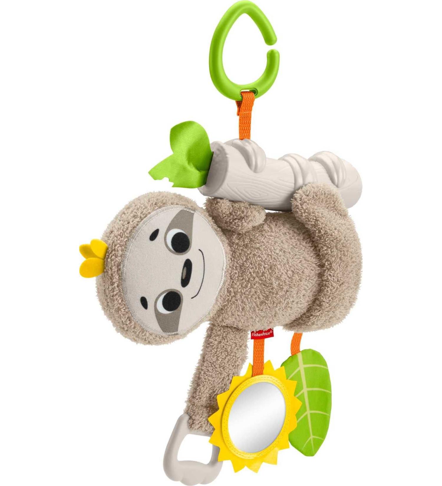 Fisher-Price Slow Much Fun Stroller Sloth - Motion & Sensory Baby Toy for Newborns - Buy Online on GoSupps.com