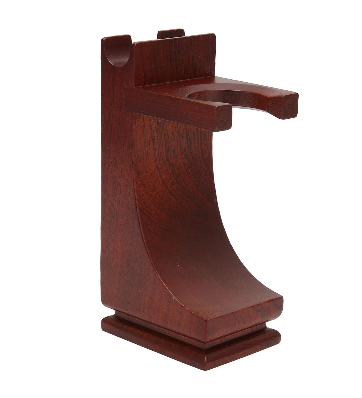Okjhfd Solid Wood Barber Razor Brush Holder | Anti-Slip Drip Stand for Men | Premium Shaving Tool - Buy Online on GoSupps.com
