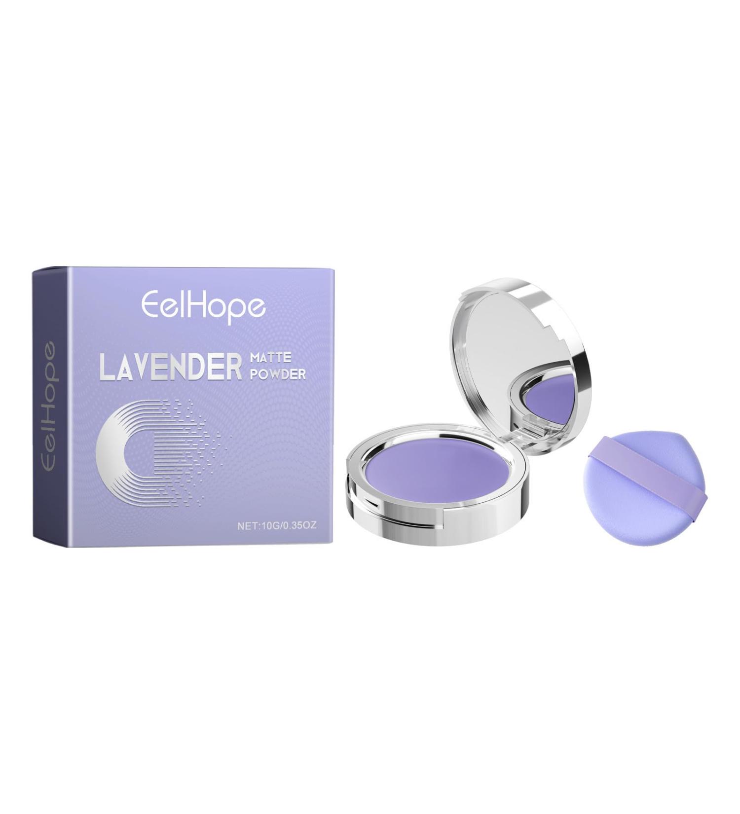 Lavender Matte Powder Oil Control Lavender Matte Powder Mattifying & Oil Absorbing Setting Powder Long-Lasting Blurs Imperfections Powder with Mini Powder Puff 0.35 oz - Buy Online on GoSupps.com