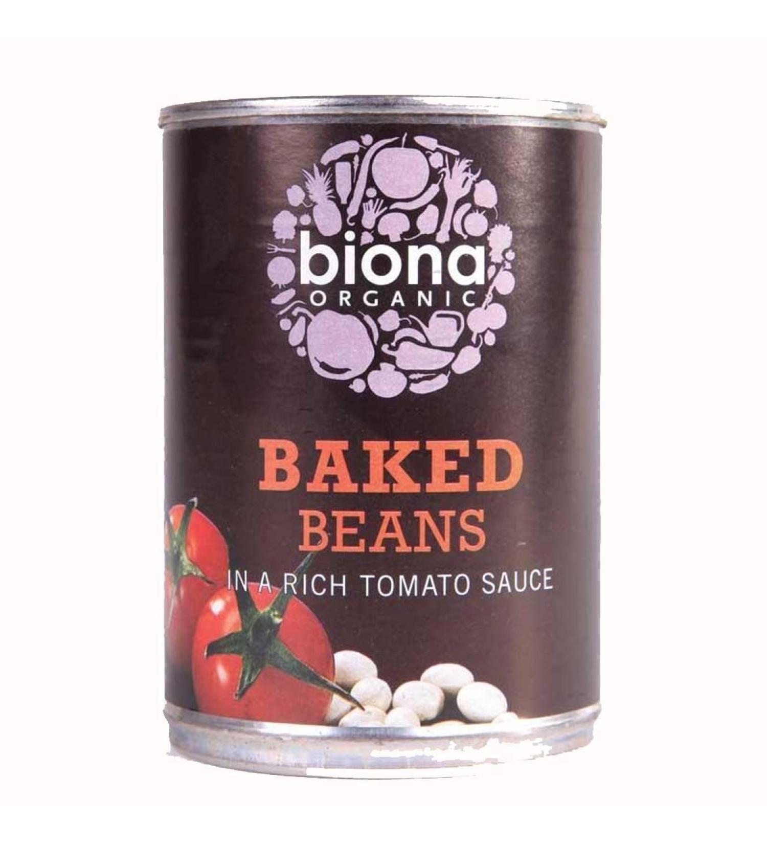 Biona Organic Baked Beans in a Rich Tomato Sauce 400g