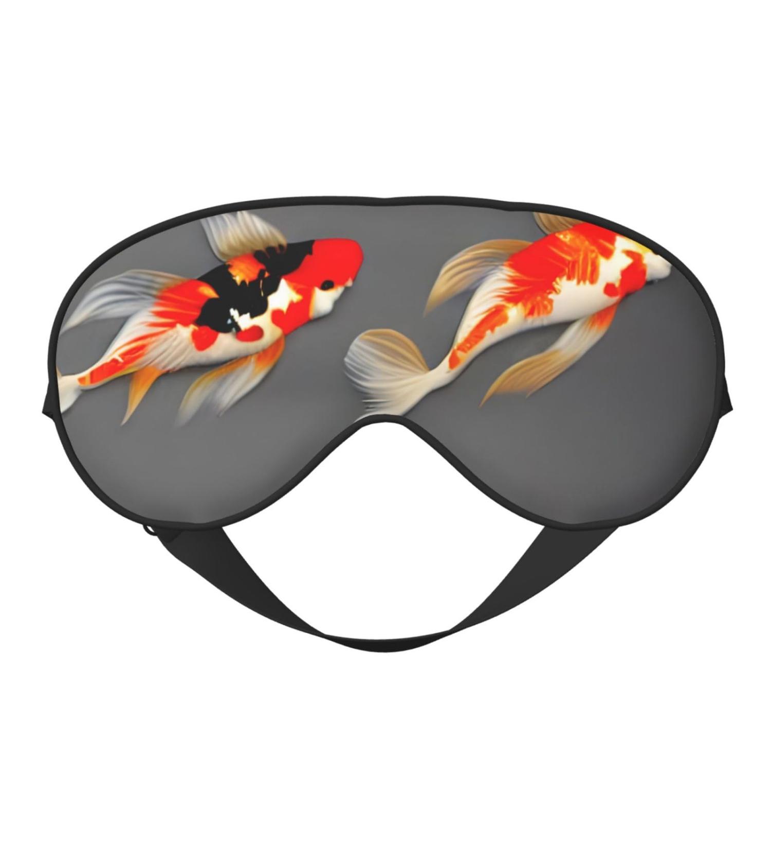 Buy SSIMOO Traditional Koi Carps Sleep Mask - Adjustable Breathable & Fashionable Eye Mask for Comfortable Sleep | International Shipping - Buy Online on GoSupps.com