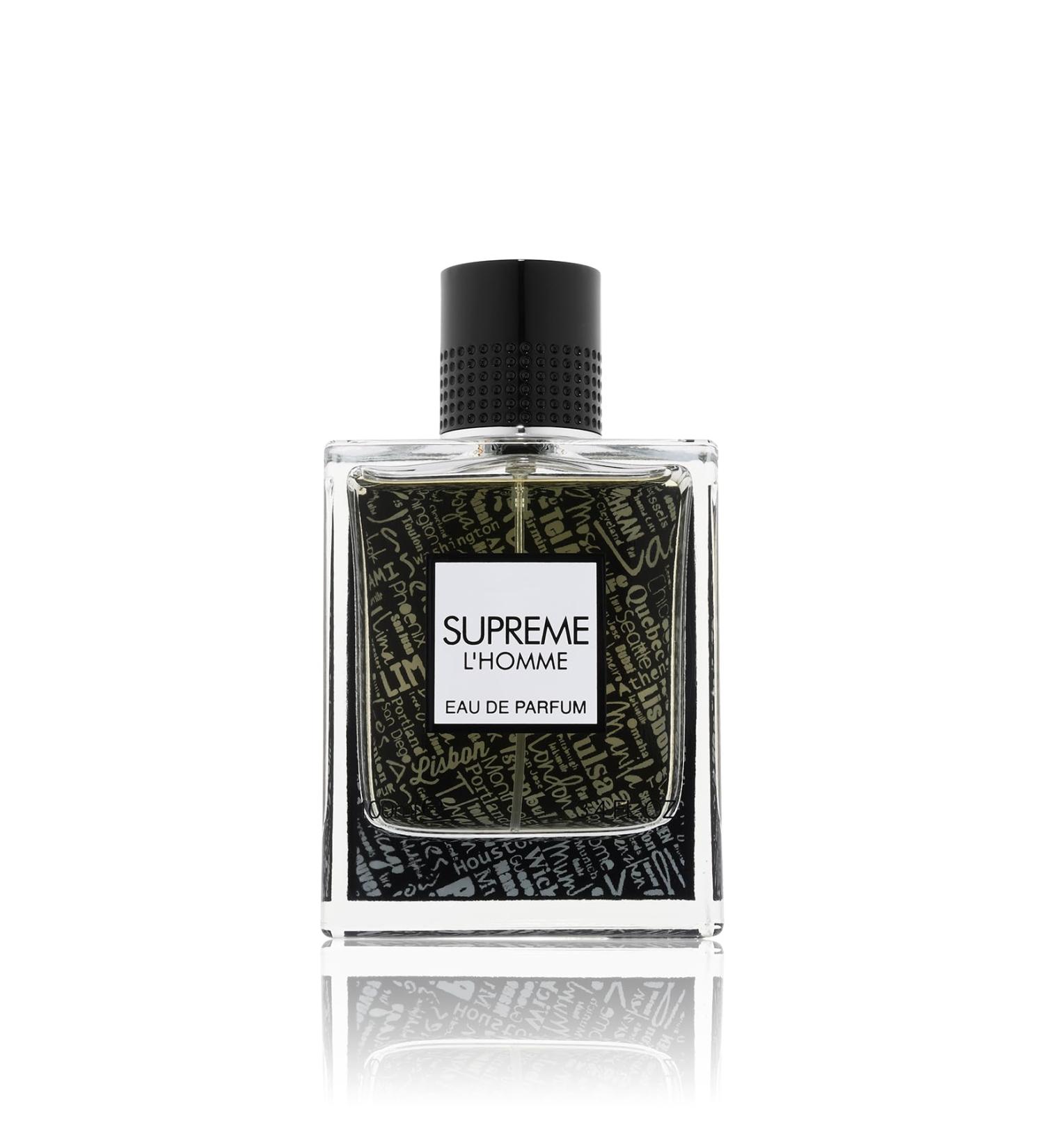 Fragrance World Supreme L'homme Eau De Parfum Spray for Men 3.4 Ounce Leather 3.4 Fl Oz (Pack of 1) - Buy Online on GoSupps.com