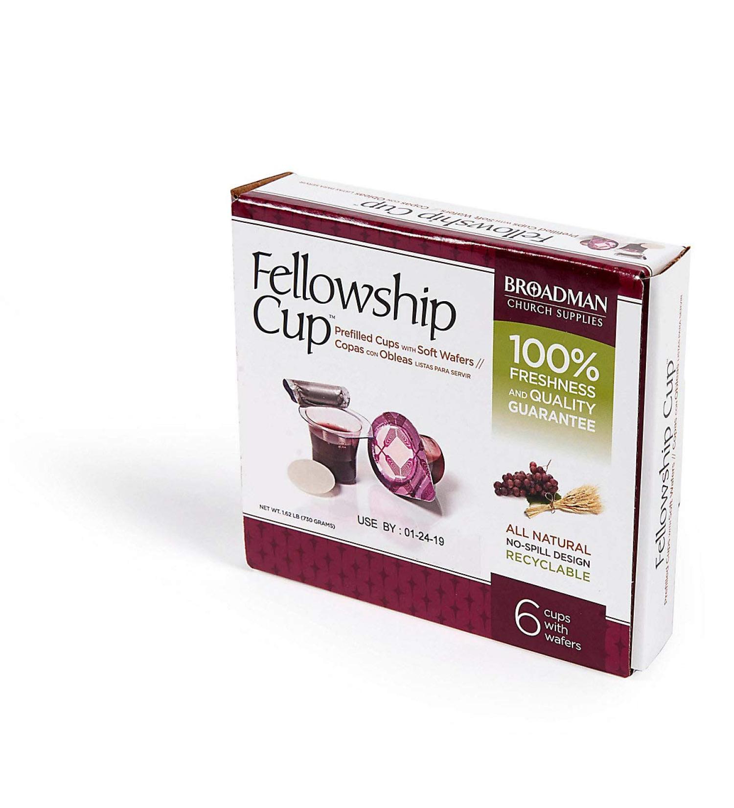 Broadman Church Supplies Pre-filled Communion Fellowship Cup Juice and Wafer Set - 6 Count Grape (Pack of 1) - Buy Online on GoSupps.com