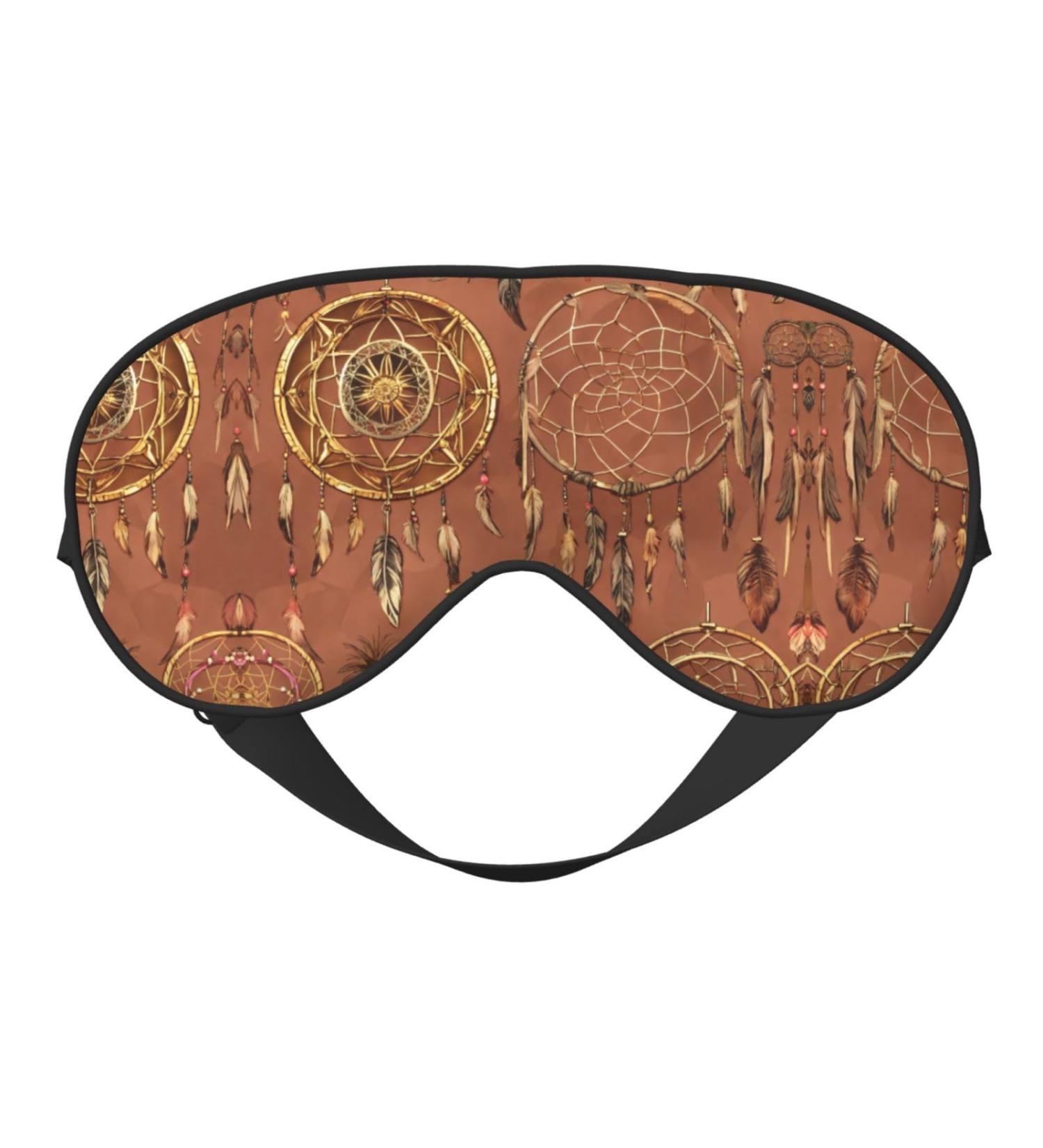 SSIMOO Double-Sided Feather Print Eye Mask | Soft Light Blocking Eye Mask for Enhanced Sleep Quality | International Shipping Available - Buy Online on GoSupps.com
