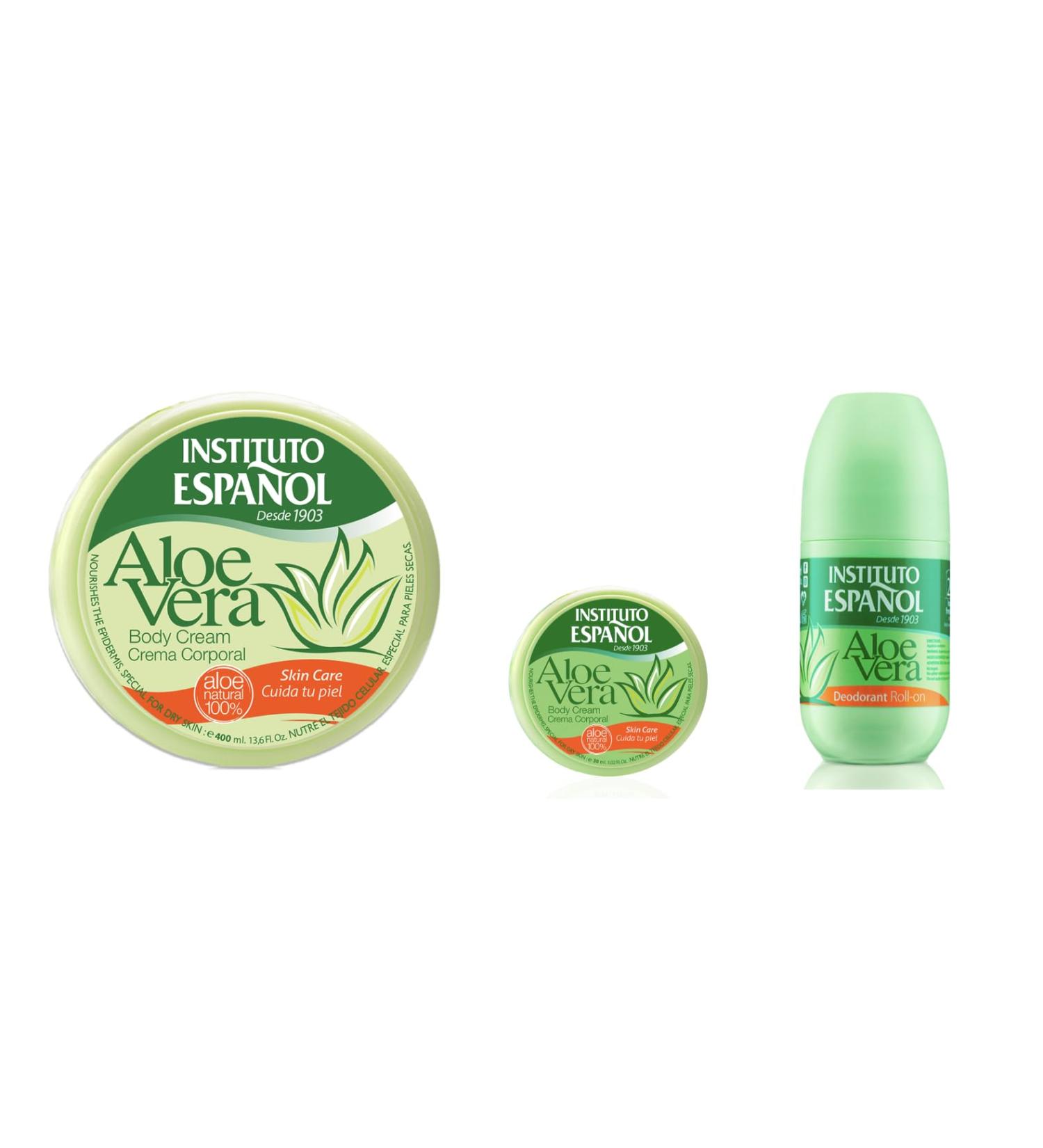 Instituto Espanol Aloe Vera Gift Set from Spain-Set of 3 -Aloe Vera Series - Buy Online on GoSupps.com