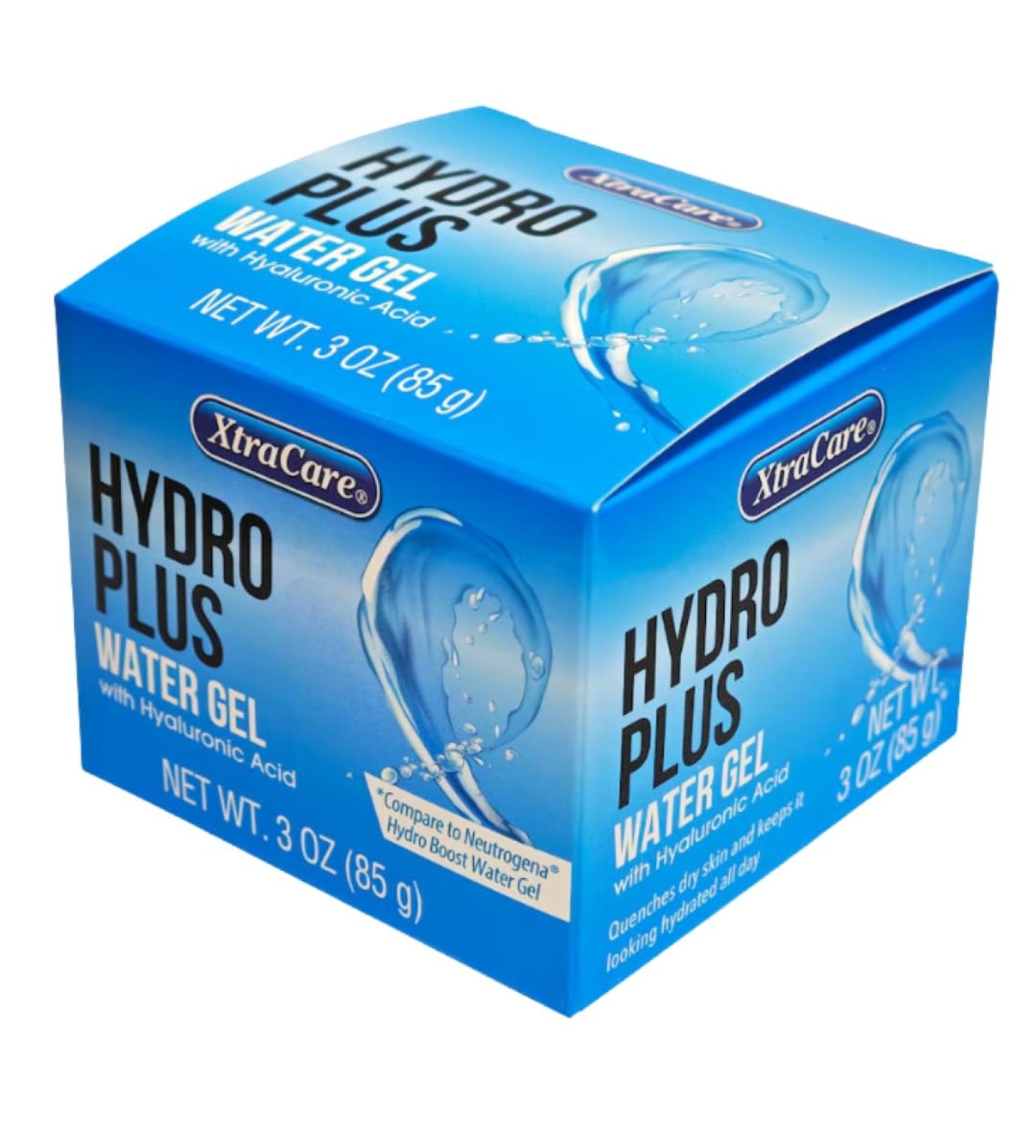 1 pack - Hydro Plus Water Gel with Hyaluronic Acid Lightweight Moisturizing Face Gel for Hydration & Smooth Skin Non-Greasy Fast-Absorbing Formula 3 oz - Buy Online on GoSupps.com