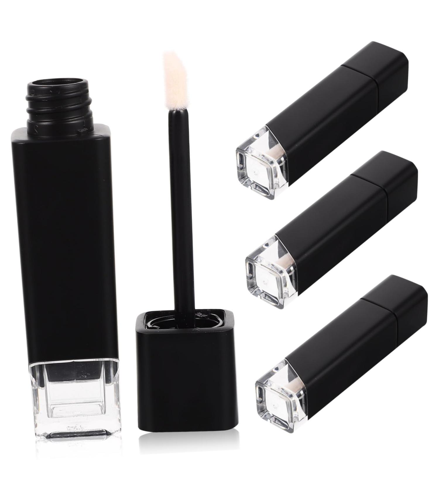 4 pi ces Tubes Plastique Brillants pour L vres Flacons Rechargeables Transparents pour Femmes Conteneurs Cosm tiques L gers et Durables - Buy Online on GoSupps.com