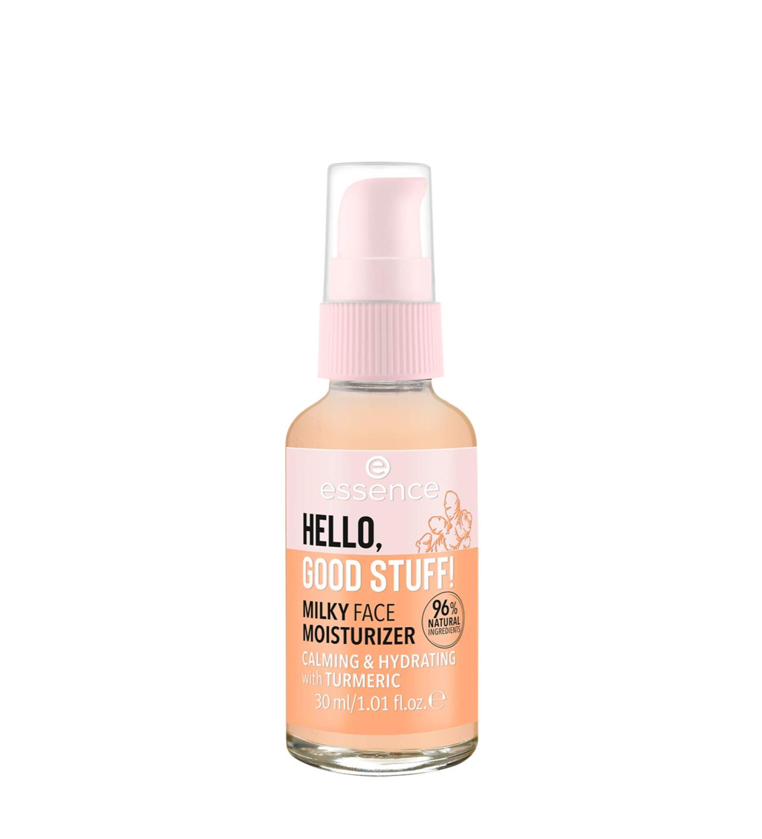 essence HELLO GOOD STUFF! Milky Moisturizer with Turmeric & Oat Water - Vegan, Cruelty Free, Paraben & Alcohol Free - Buy Online on GoSupps.com