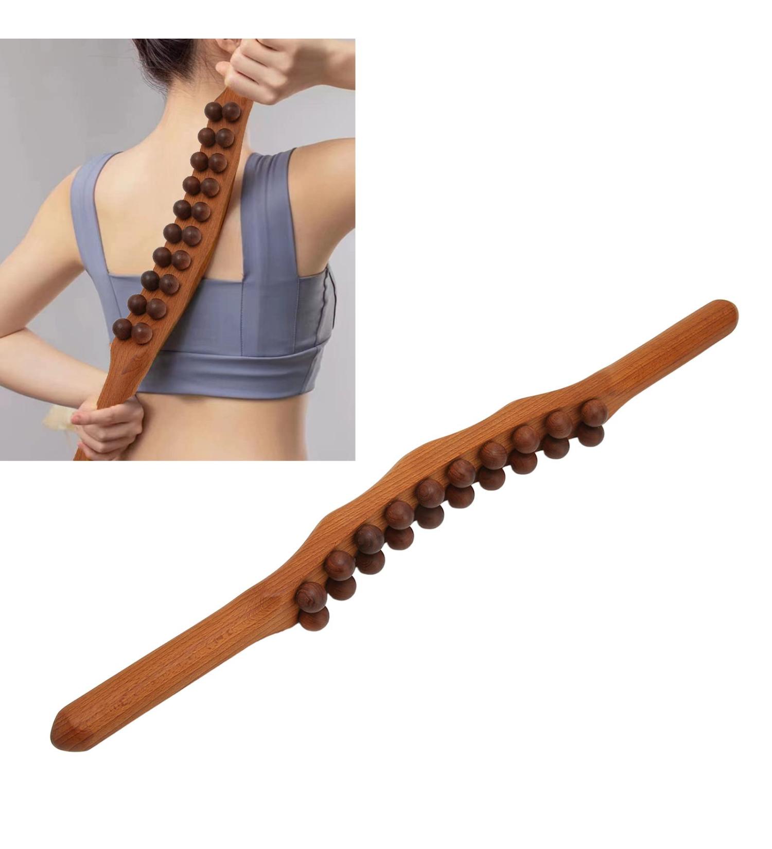 Rods Roll Bars Scraping Stick - Wood Massage Tool for Muscle Relaxation Lymphatic Drainage & Cellulite Gua Sha - Buy Online on GoSupps.com