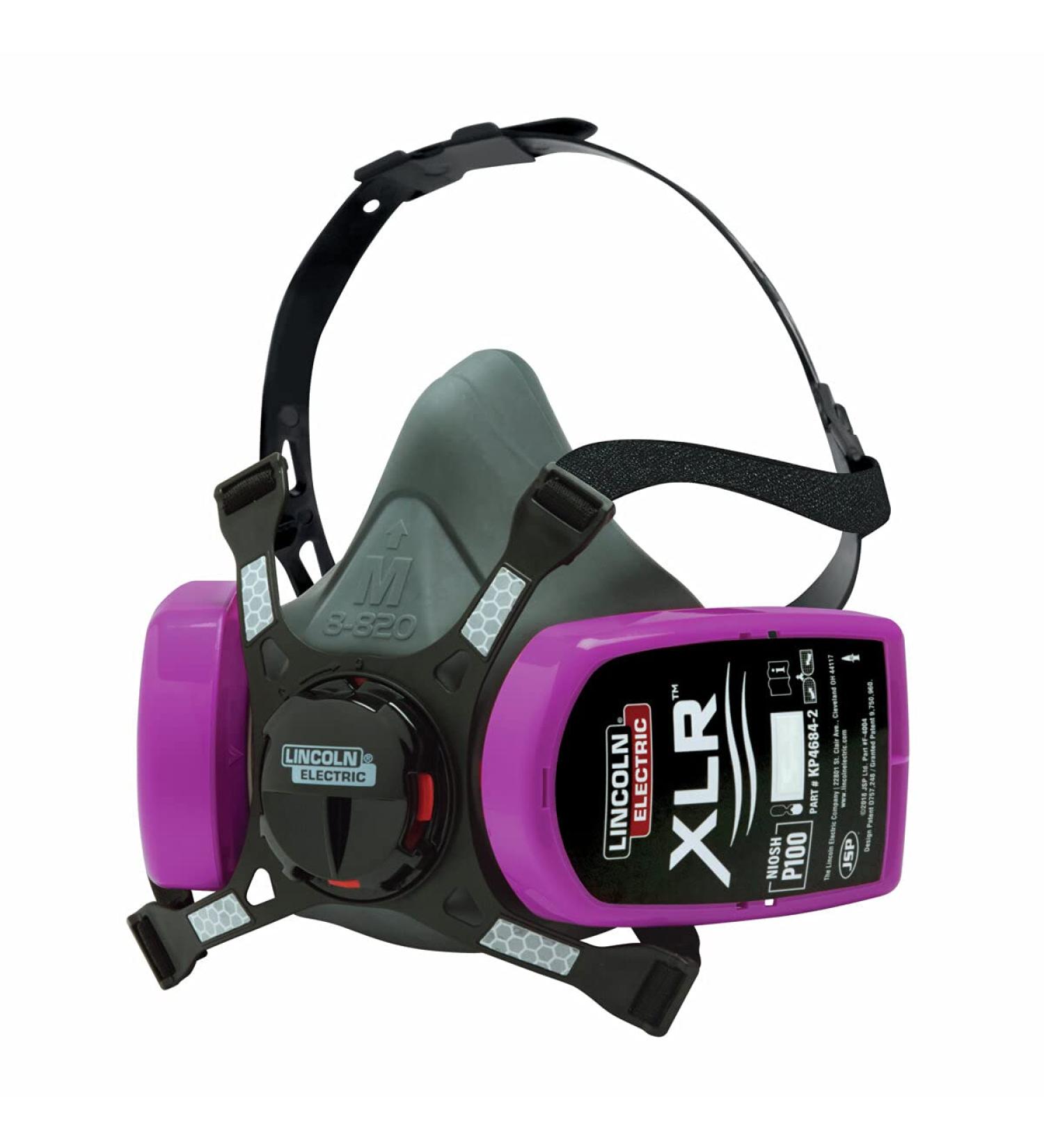 Lincoln Electric XLR P100 Half Mask Respirator - Large with 2 P100 Filters - Buy Online on GoSupps.com