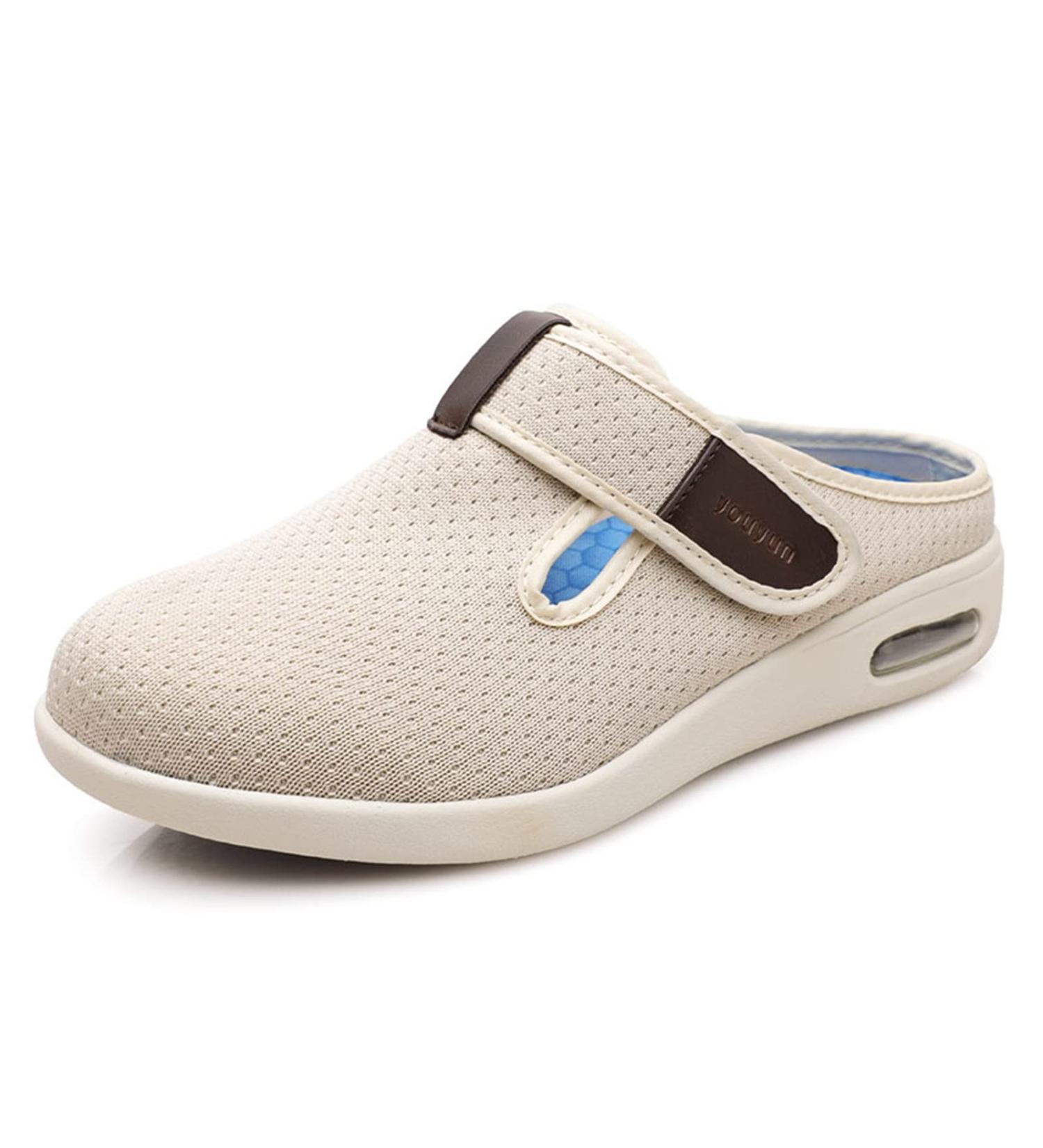 Yytcsjz Men's Diabetic Orthopedic Slippers - Air Cushion Lightweight Walking Shoes for Elderly - Comfort for Swollen Feet & Plantar Fasciitis (Size 12) - Buy Online on GoSupps.com