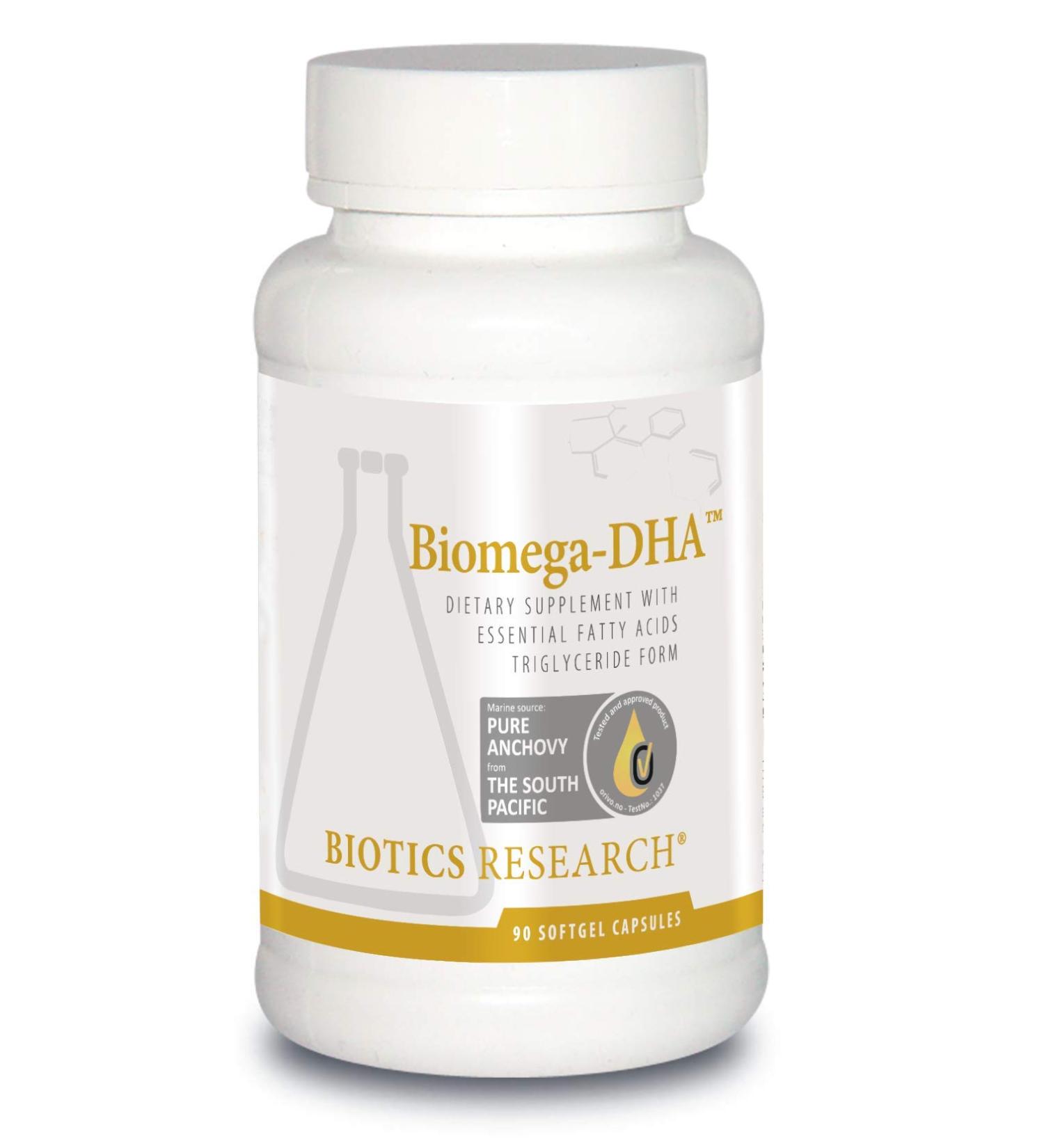 Biotics Research Biomega DHA Fish Oil 600 mg DHA Supports Learning and Memory Fetal Brain Vitamins 90 Softgel Capsules - Buy Online on GoSupps.com