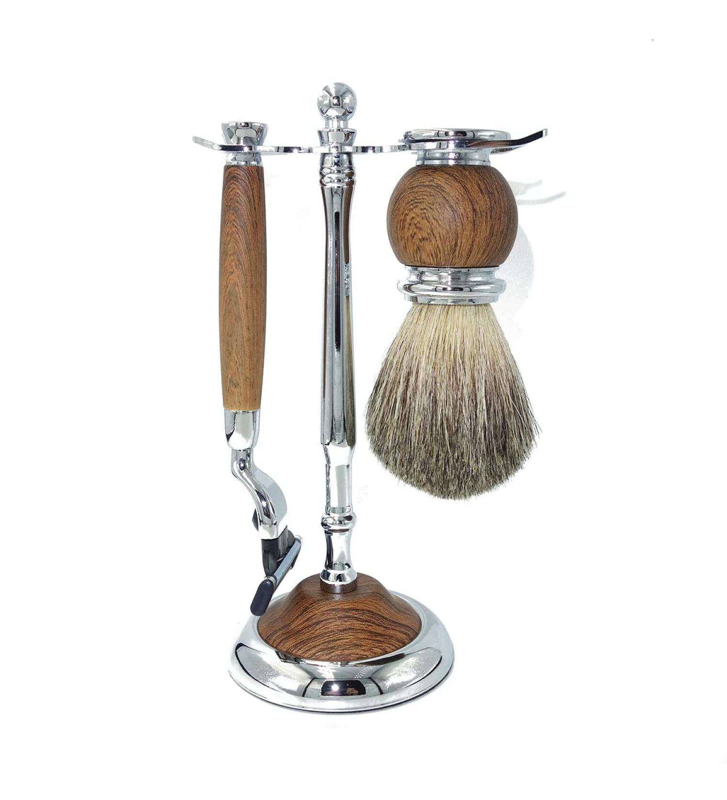 Crody Simplicity Men's Shaving Brush - Classic Silver Handle 10x17cm - Perfect Salon Tool Set - Buy Online on GoSupps.com
