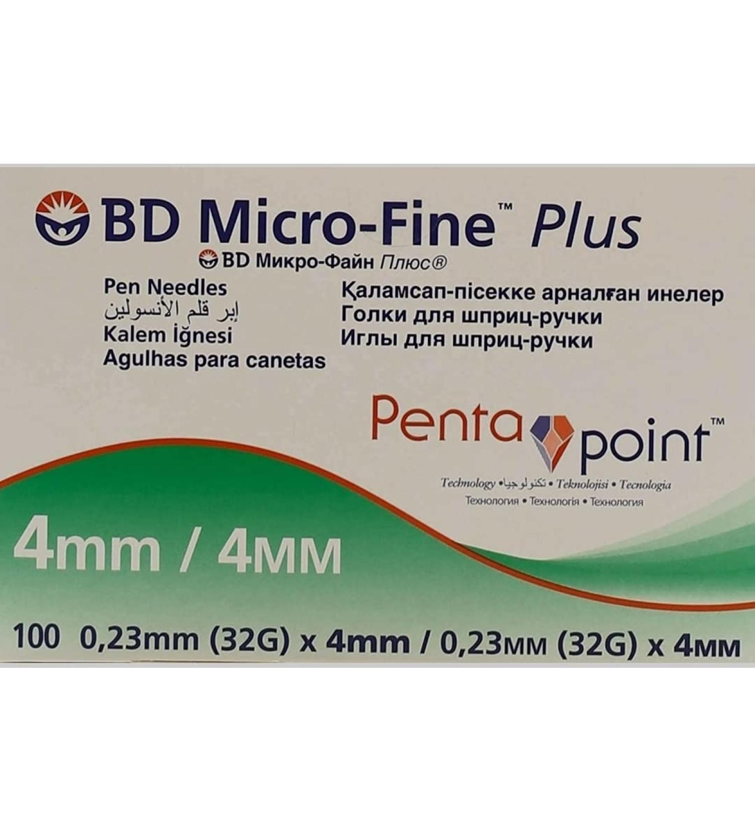BD Micro-Fine Pen Needle - 32g - 0.23mm x 4mm - by BD Medical