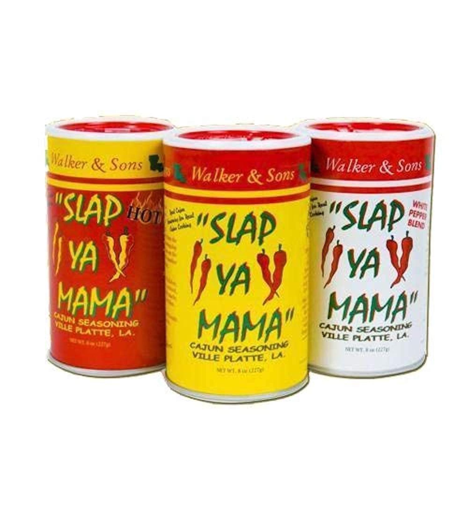 Slap Ya Mama Cajun Seasoning Bundle - Original, Hot, & White Pepper Blend - 3 Pack - Buy Online on GoSupps.com