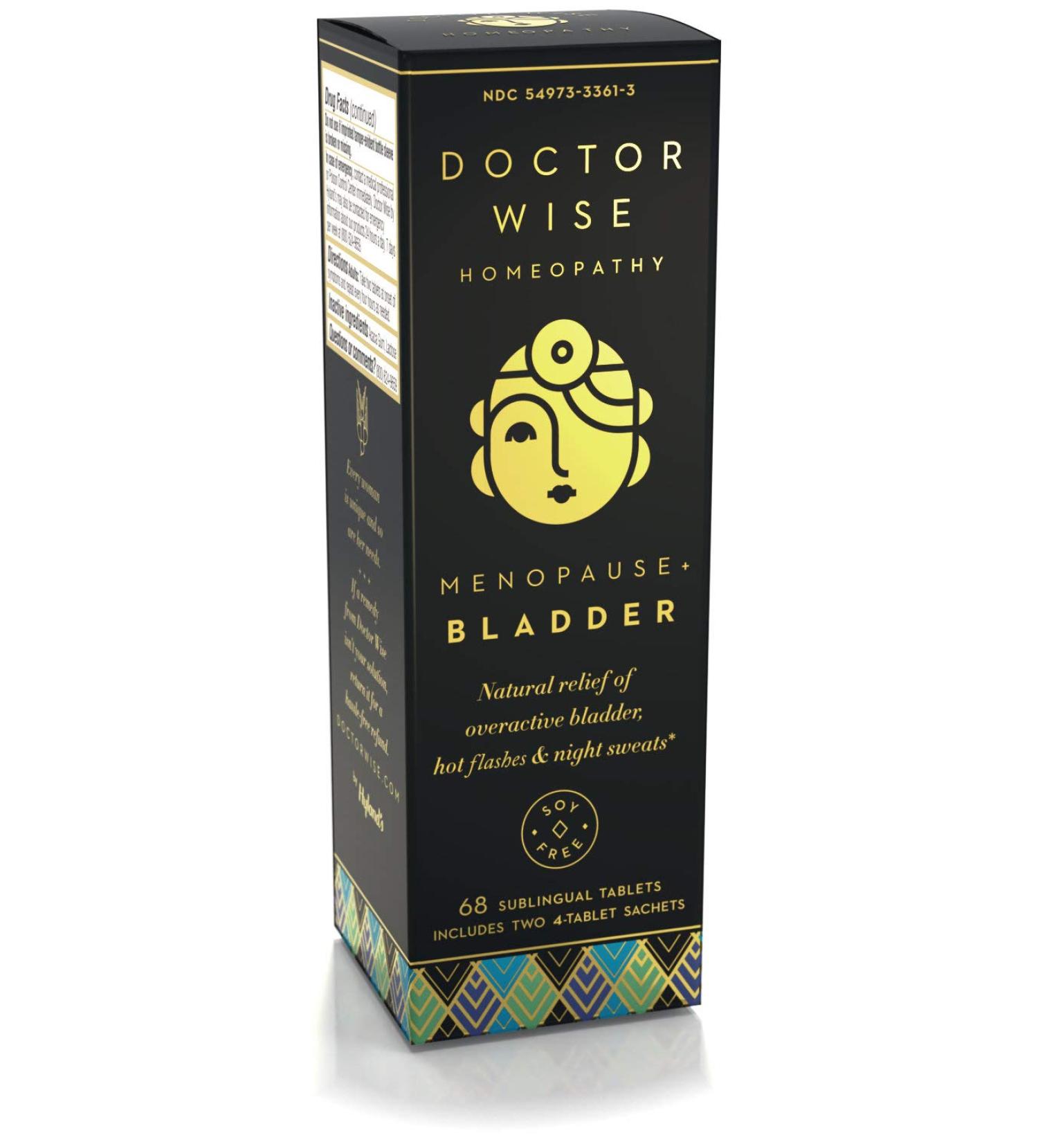 Doctor Wise Natural Relief 68 Quick Dissolve Tablets for Overactive Bladder, Hot Flashes & Night Sweats - Buy Online on GoSupps.com