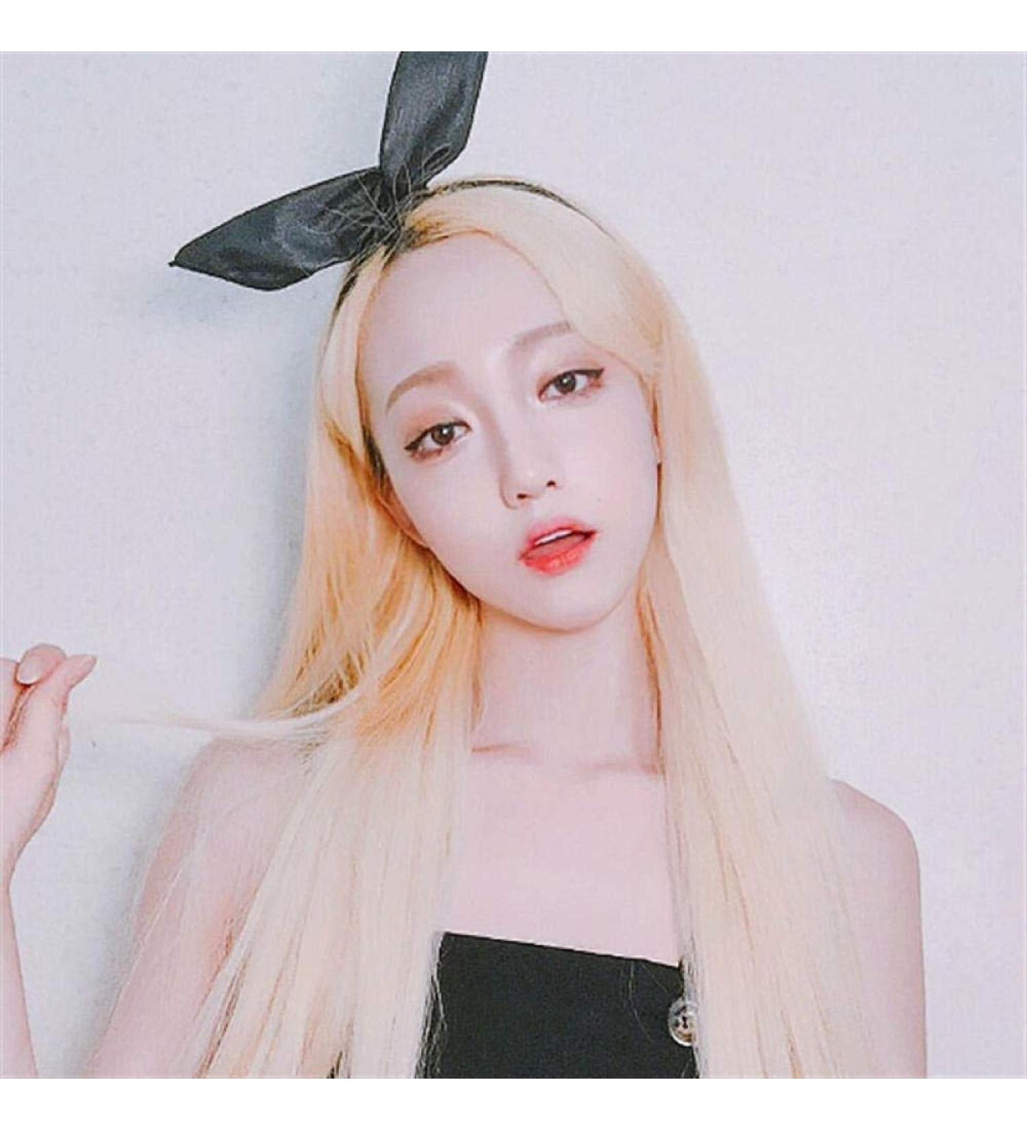 Shop Light Pink Long Straight Anime Wig with Bangs - Beige & Light Brown Options Available - Buy Online on GoSupps.com