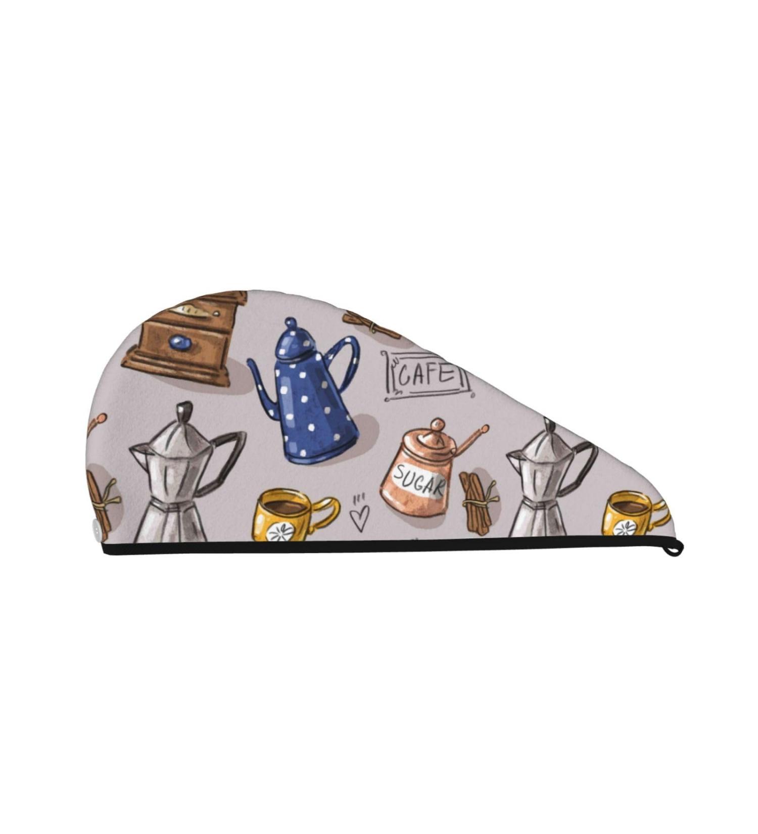 Shop Antique Vintage Teapot & Coffee Grinder | Super Absorbent Microfiber Hair Towel Wrap for Women Perfect for Long Curly & Thick Hair - Buy Online on GoSupps.com