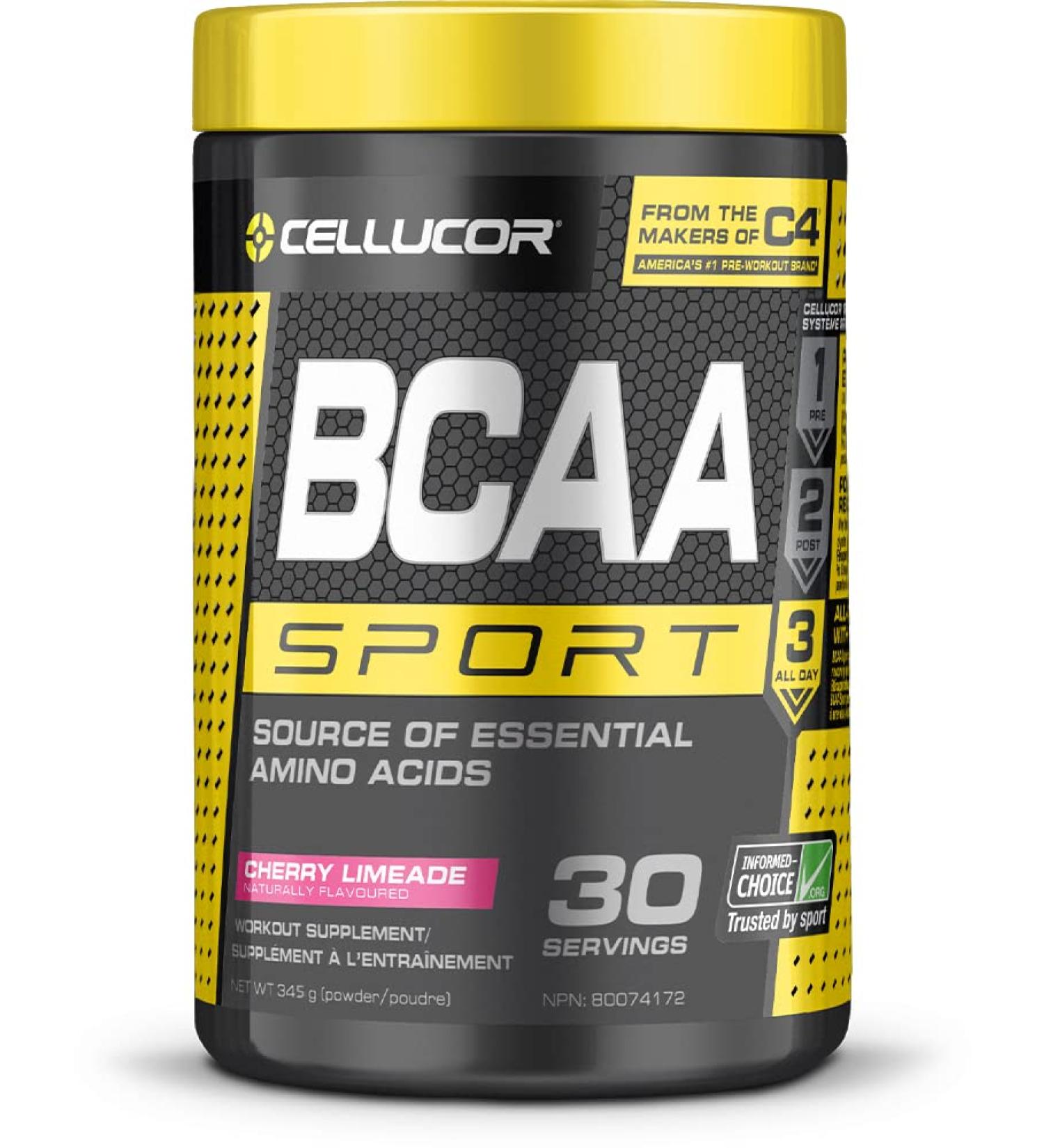 Celllucor BCAA Sport Recovery Powder - Post & Intra Workout Energy Supplement - Cherry Limeade 30 Servings Cherry Limeade 30 Servings (Pack of 1) - Buy Online on GoSupps.com