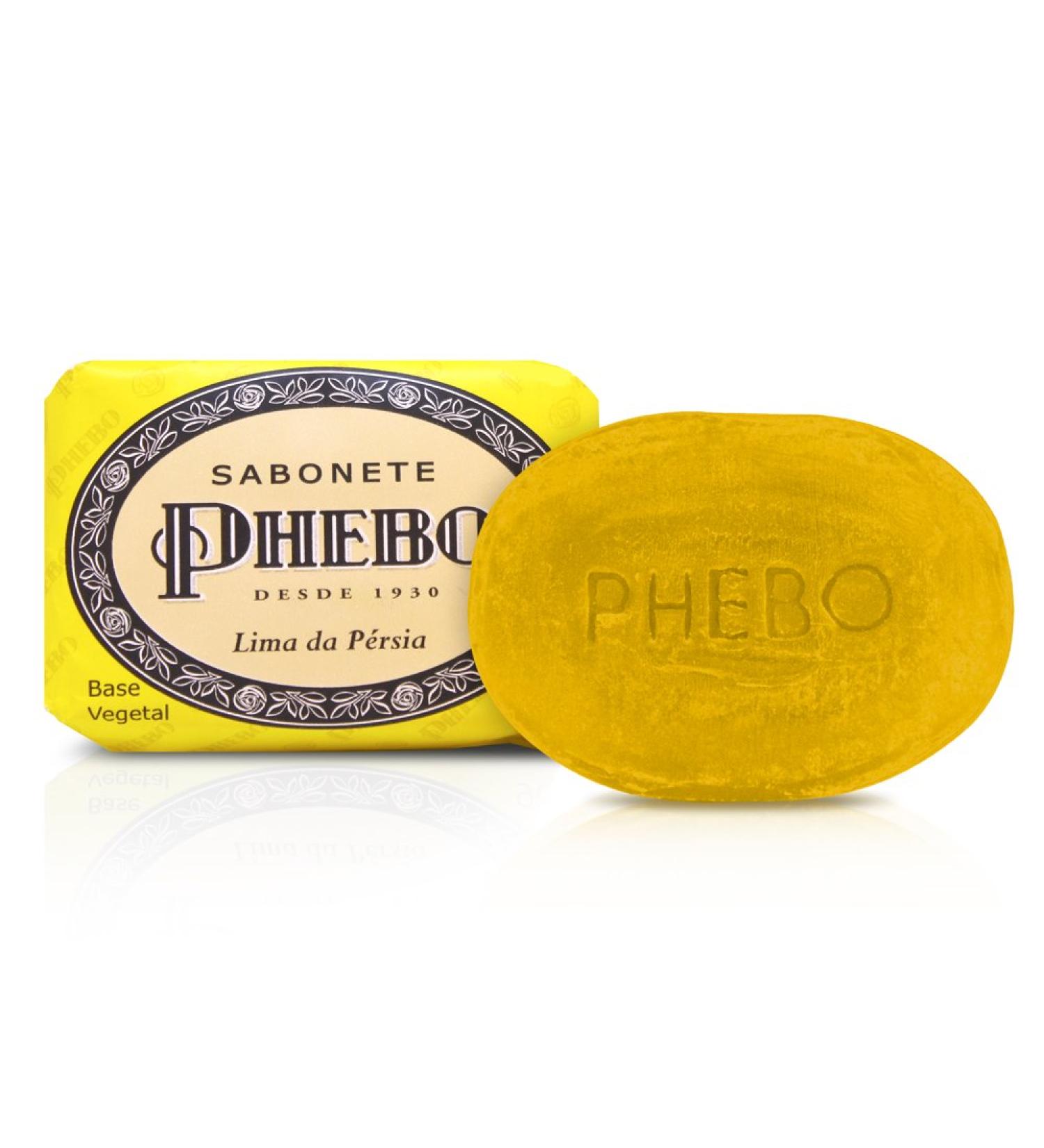Phebo Linha Tradicional Sabonete em Barra de Glicerina Lima da Persia 90 Gr Classic Collection - Persian Lime Glycerin Bar Soap Net 3.17 Oz