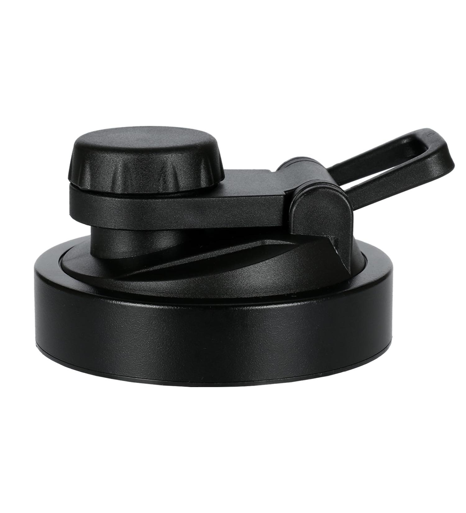 ROCKY&CHAO Unbreakable Stainless Steel Protein Shaker Lid - Leak-proof Black Bottle Accessory - Buy Online on GoSupps.com