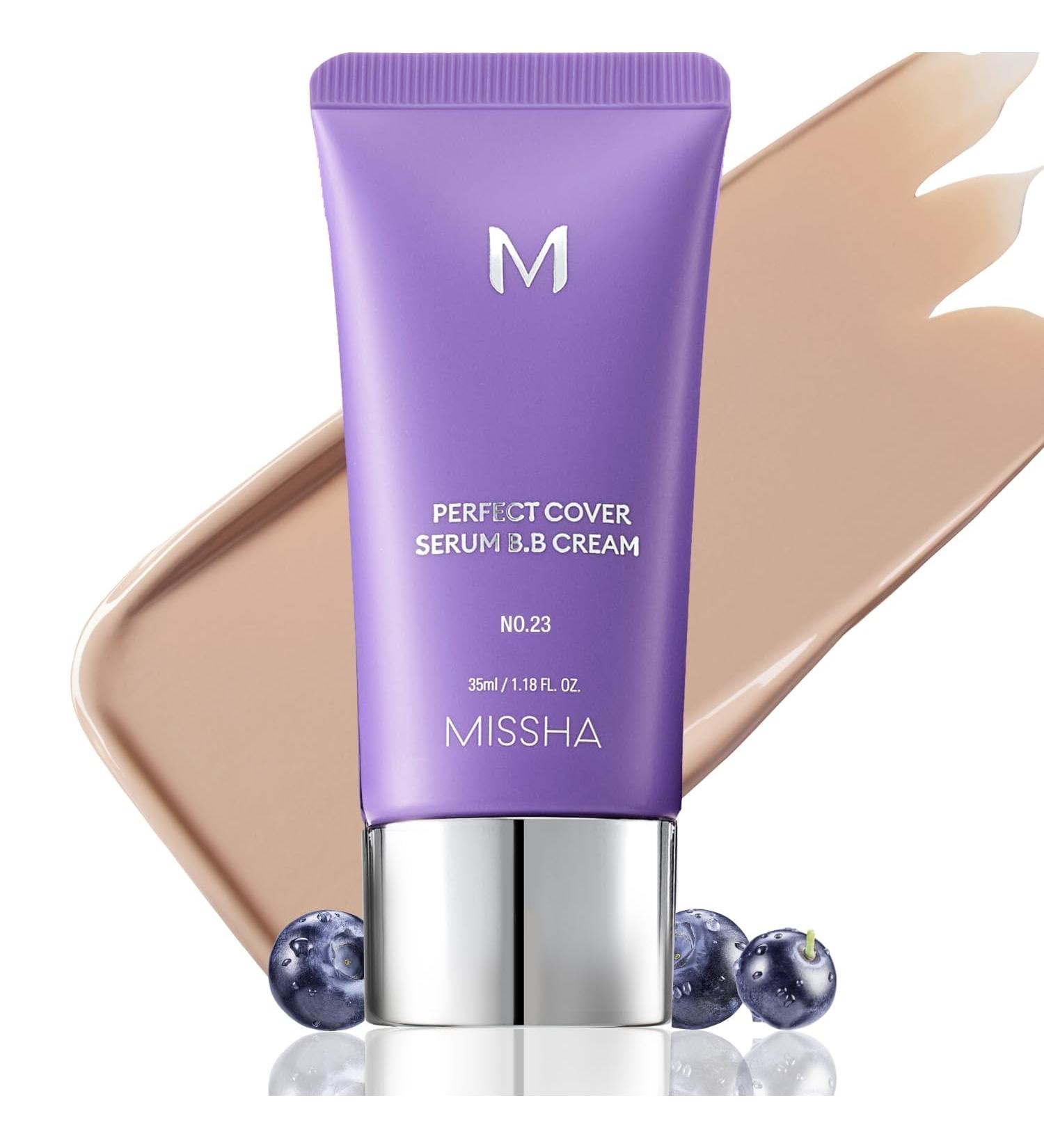 MISSHA M PERFECT COVER S rum BB CREAM n 23 Beige naturel soin de la peau hydratant complexe de superaliments couverture modulaire peau de cristal Reg - Buy Online on GoSupps.com