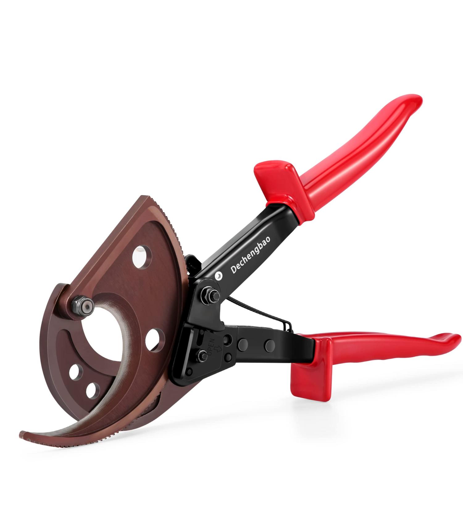 Dechengbao HS520A Heavy Duty Ratchet Cable Cutter for Aluminum Copper Cables up to 400mm - Buy Online on GoSupps.com