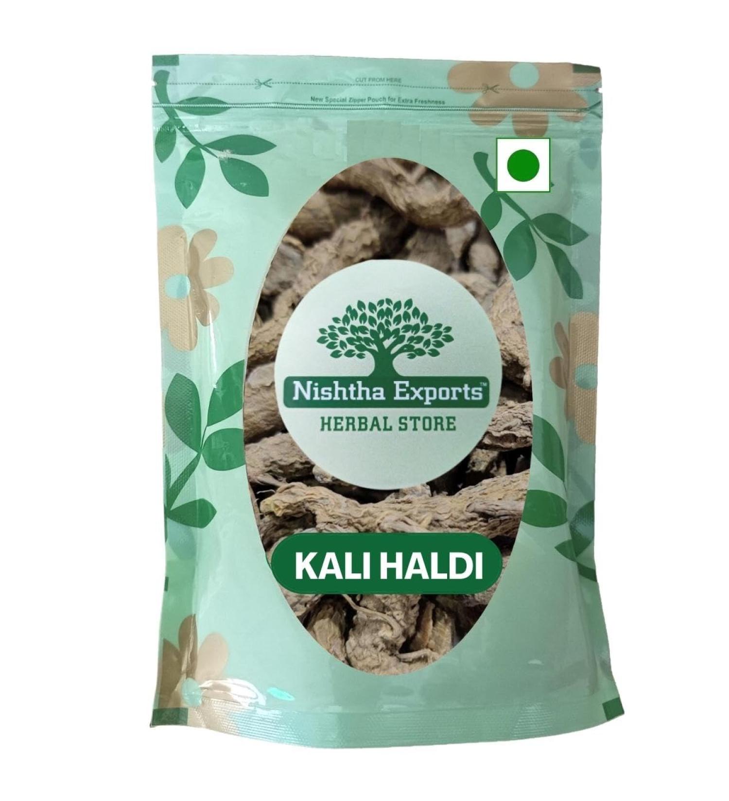 RAW HERB/JADI BOOTI KALI HALDI NARKACHUR NAR KACHUR NAR KACHOOR BLACK TURMERIC CURCUMA ZERUMBET (1KG)
