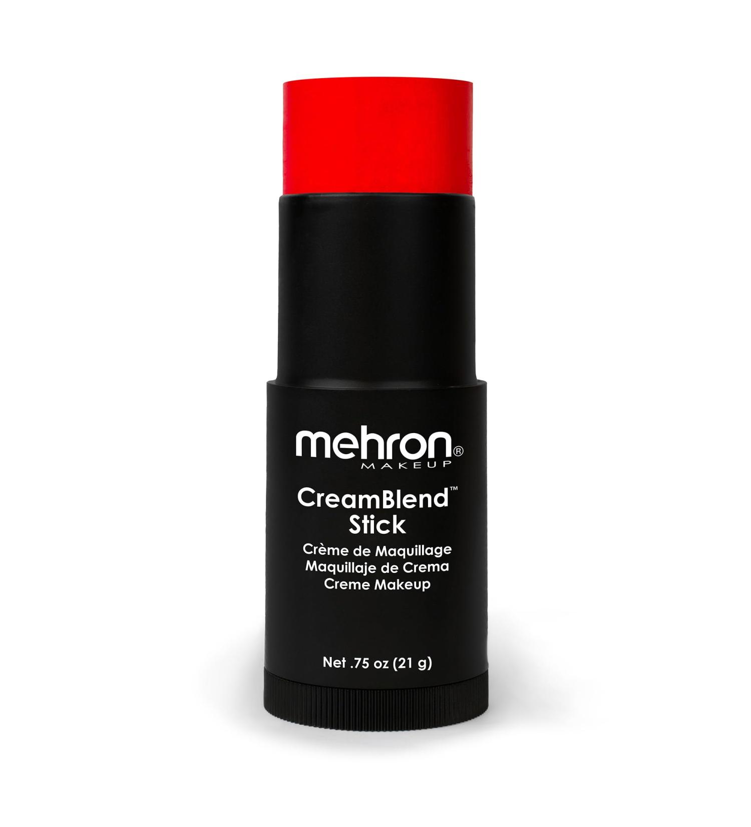 Mehron Camblend Stick | Bright Red Face & Body Paint | Creamy Makeup Primer | 21g - Buy Online on GoSupps.com