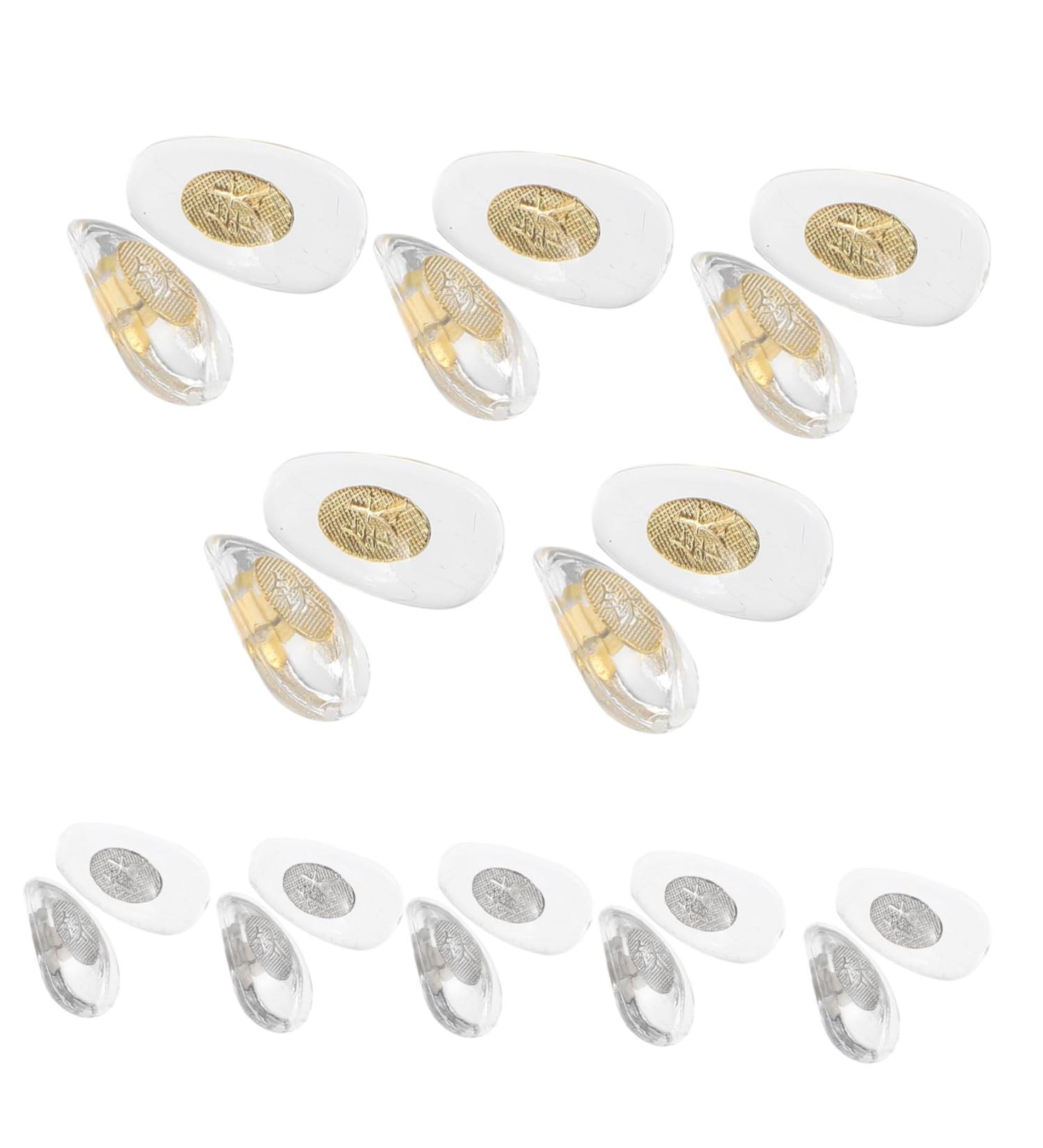 10 Pairs PVC Non-Slip Glasses Nose Pads - Comfortable Eyeglass Support & Cushion - Universal Fit for All Eyewear - Buy Online on GoSupps.com