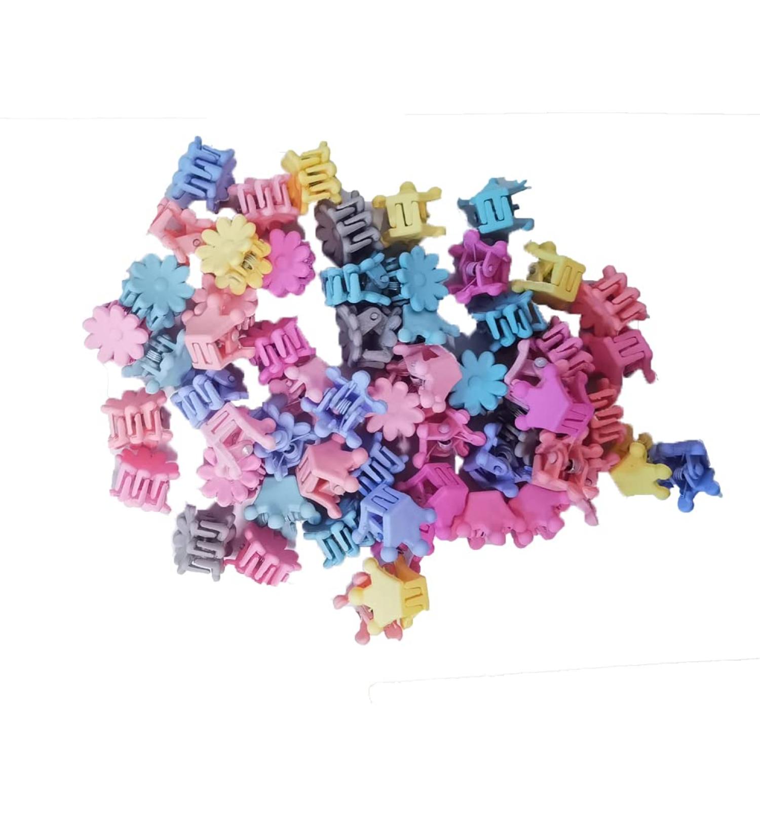 YOOYAN 60 Pcs Mini Claw Hair Clips Cute Multiple Colors Non Slip Hair Accessories for Girls Kids Toddlers
