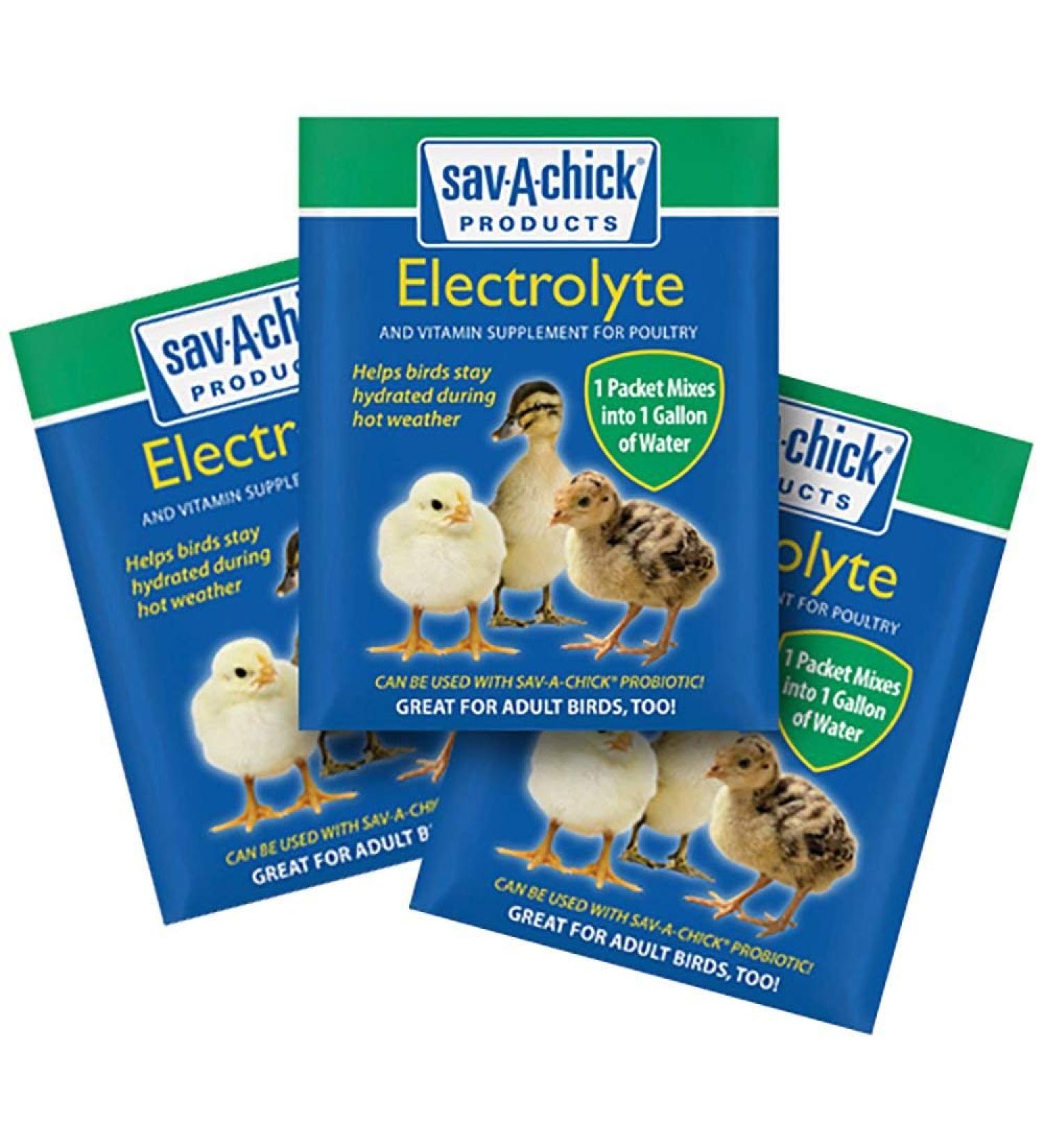 Sav-A-Chick 9 Pack of Electrolyte and Vitamin Supplement for Poultry