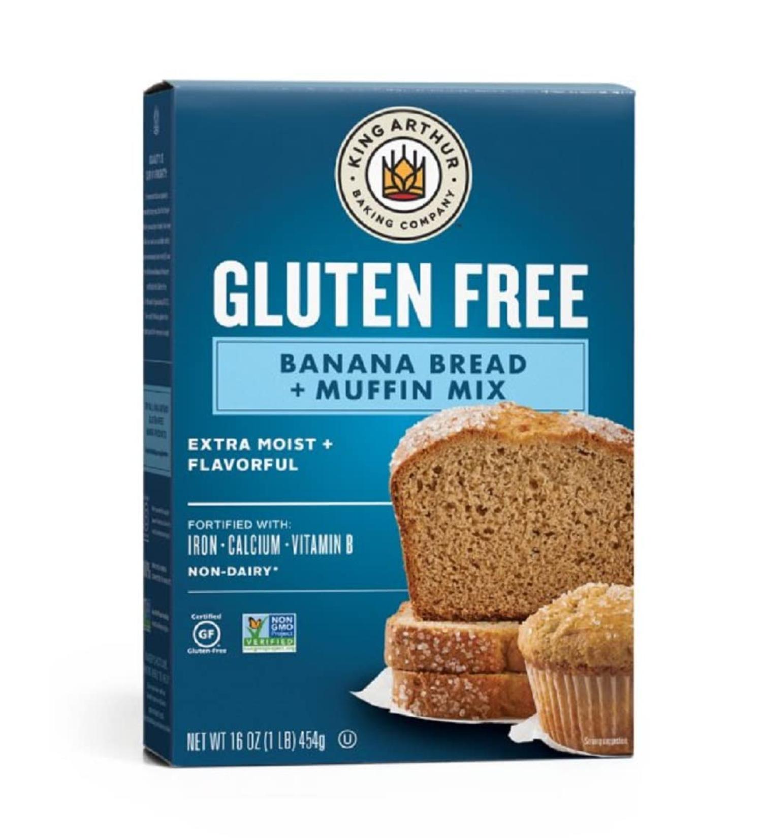 King Arthur Baking Company Gluten Free Banana Bread & Muffin Mix Kosher One 16 oz (454 g) Box - Buy Online on GoSupps.com