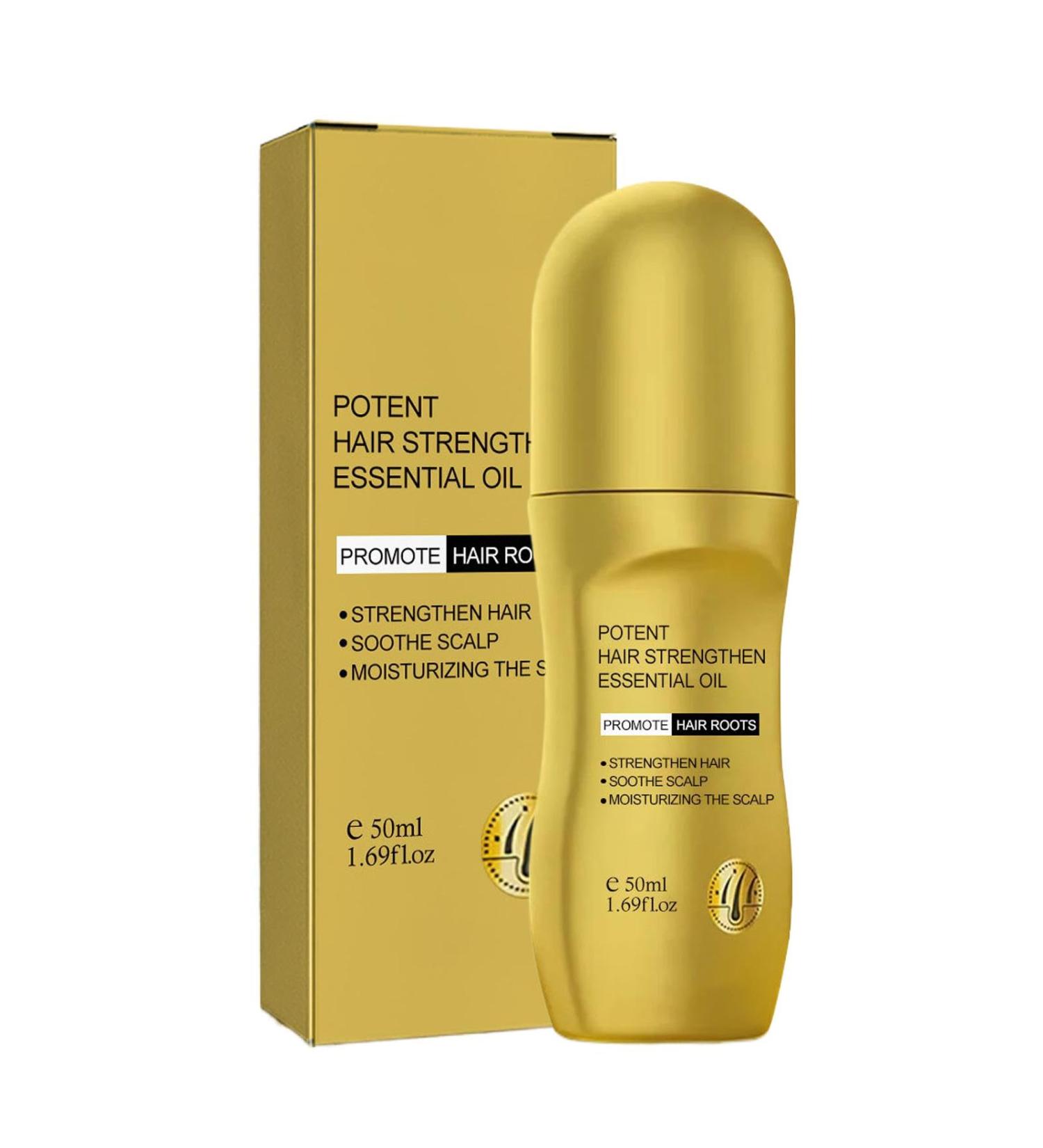 Huile de cheveux Damaged Hair Oil Scalp Oil for Hair Growth Hair Thickening Oil for Men Rollerball Hair Oil for Growth Scalp Oil Hair Moisturizer for Thickening - Buy Online on GoSupps.com